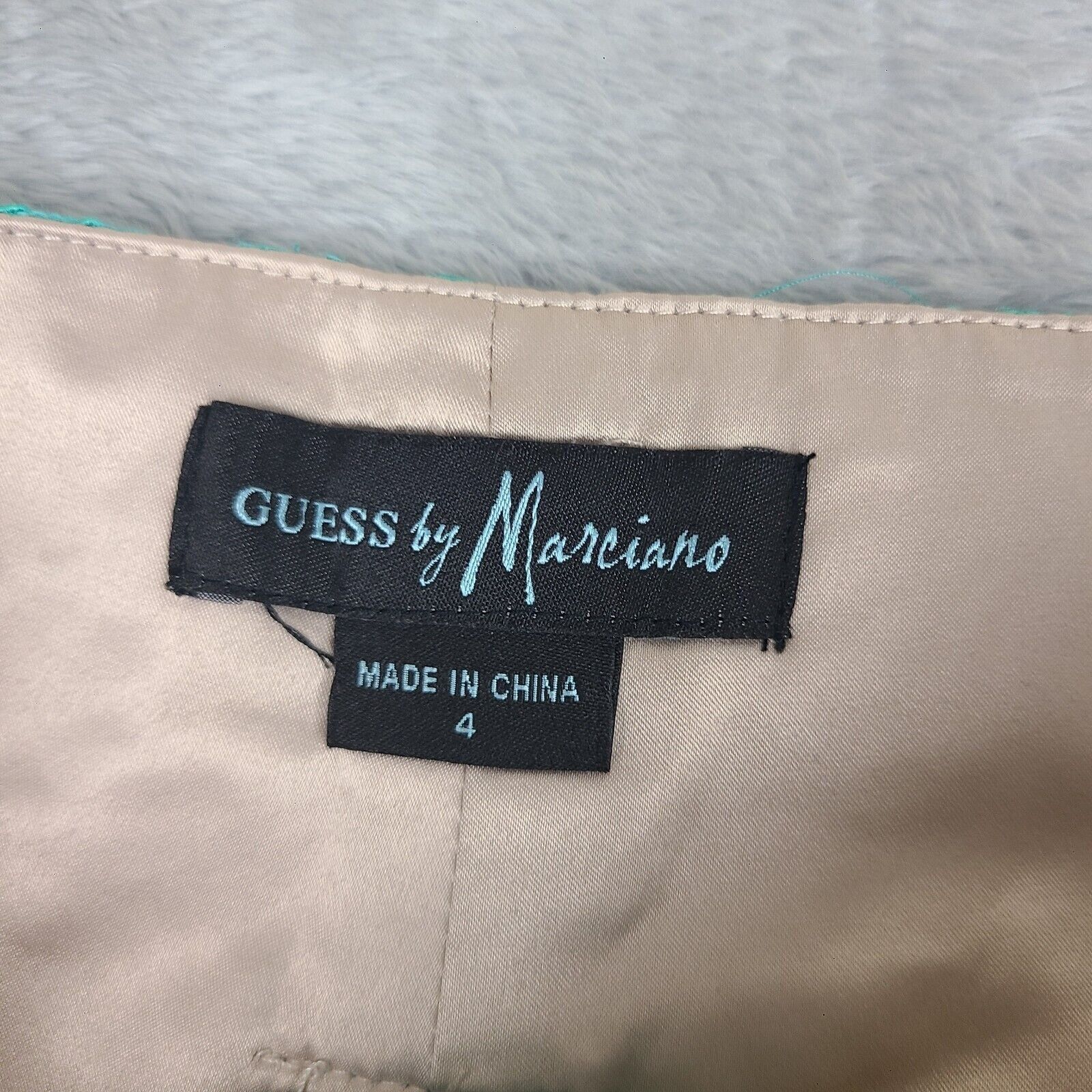 Guess Marciano by Guess High Waisted Teal lace short Size 4 Size 27" / US 4 / IT 40 - 4 Thumbnail