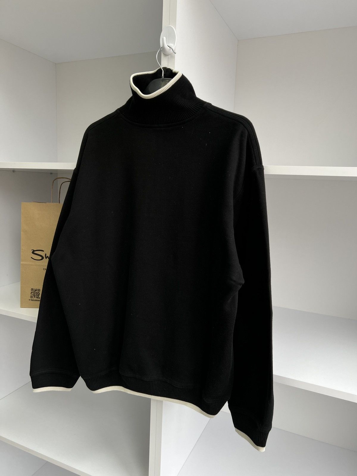 Carlo Colucci × Vintage Vintage Carlo Colucci 1/4 Zip Pullover Sweater Size US L / EU 52-54 / 3 - 13 Thumbnail