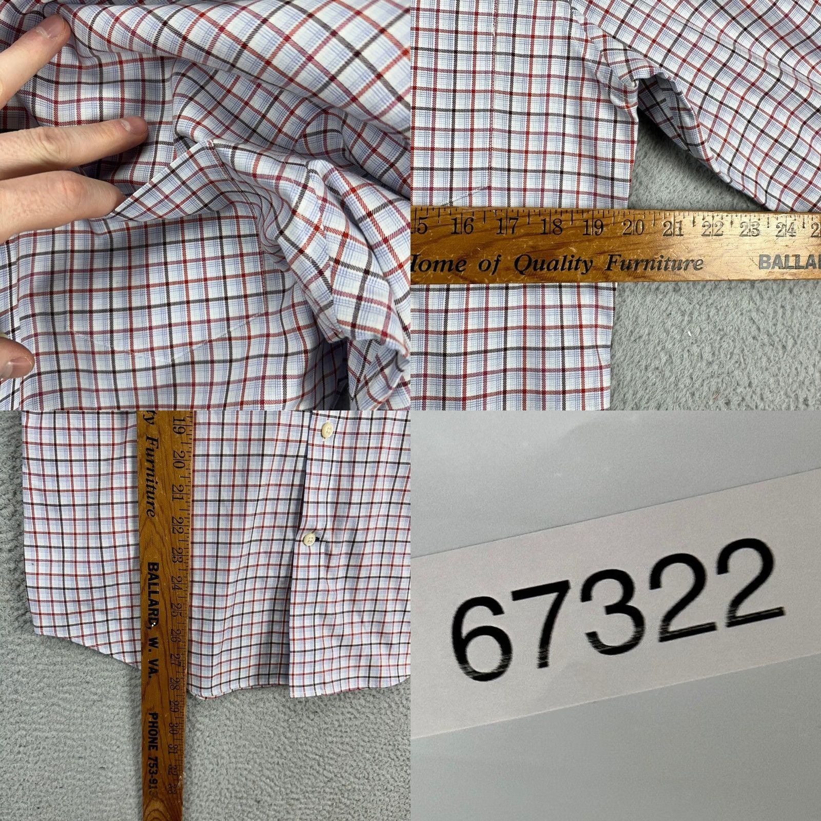 Banana Republic Banana Republic Button Up Shirt Adult Small Blue Red Plaid Classic Vented Mens Size US S / EU 44-46 / 1 - 8 Thumbnail