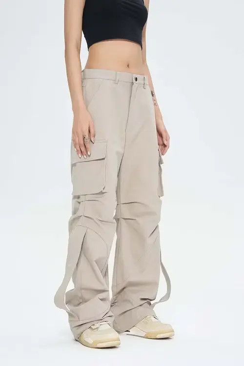 VIBE Gray Cargo Pants Size 28" / US 6 / IT 42 - 3 Thumbnail
