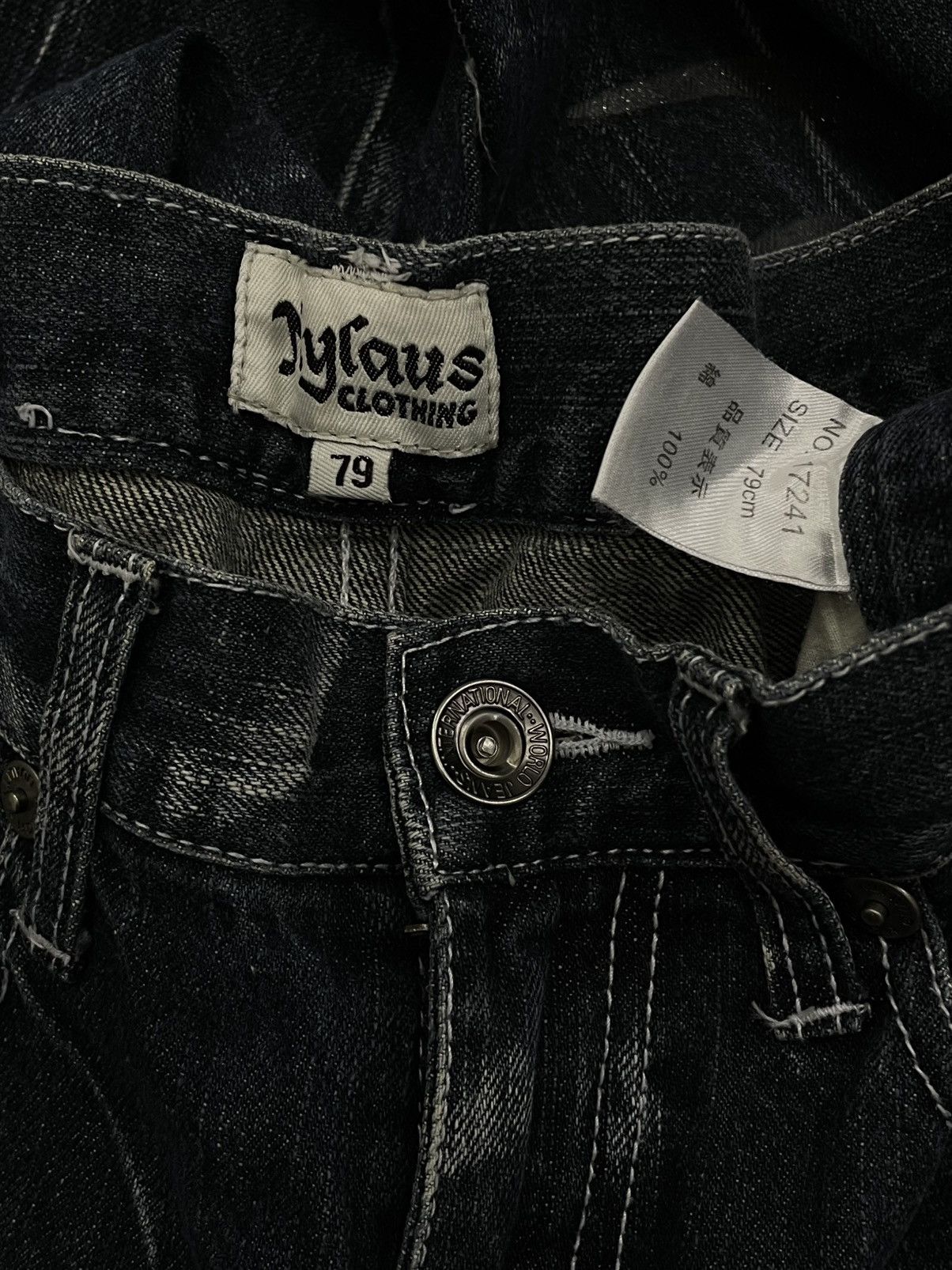 Hysteric Glamour Vintage 90’s Japan Nylaus Clothing Wing Distressed Denim Size US 29 - 12 Thumbnail