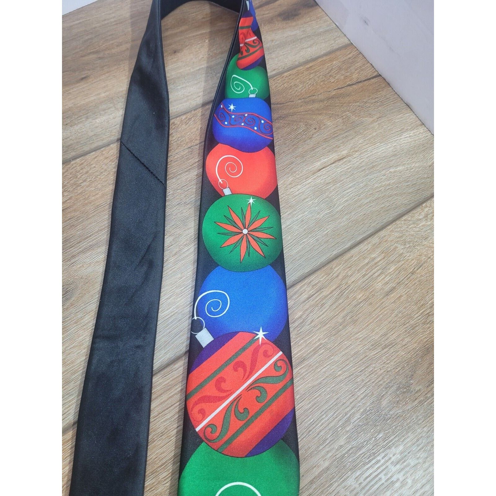 & Other Stories Men's Red Neck Tie Christmas Ornament Holiday Necktie Size 44 - 7 Thumbnail