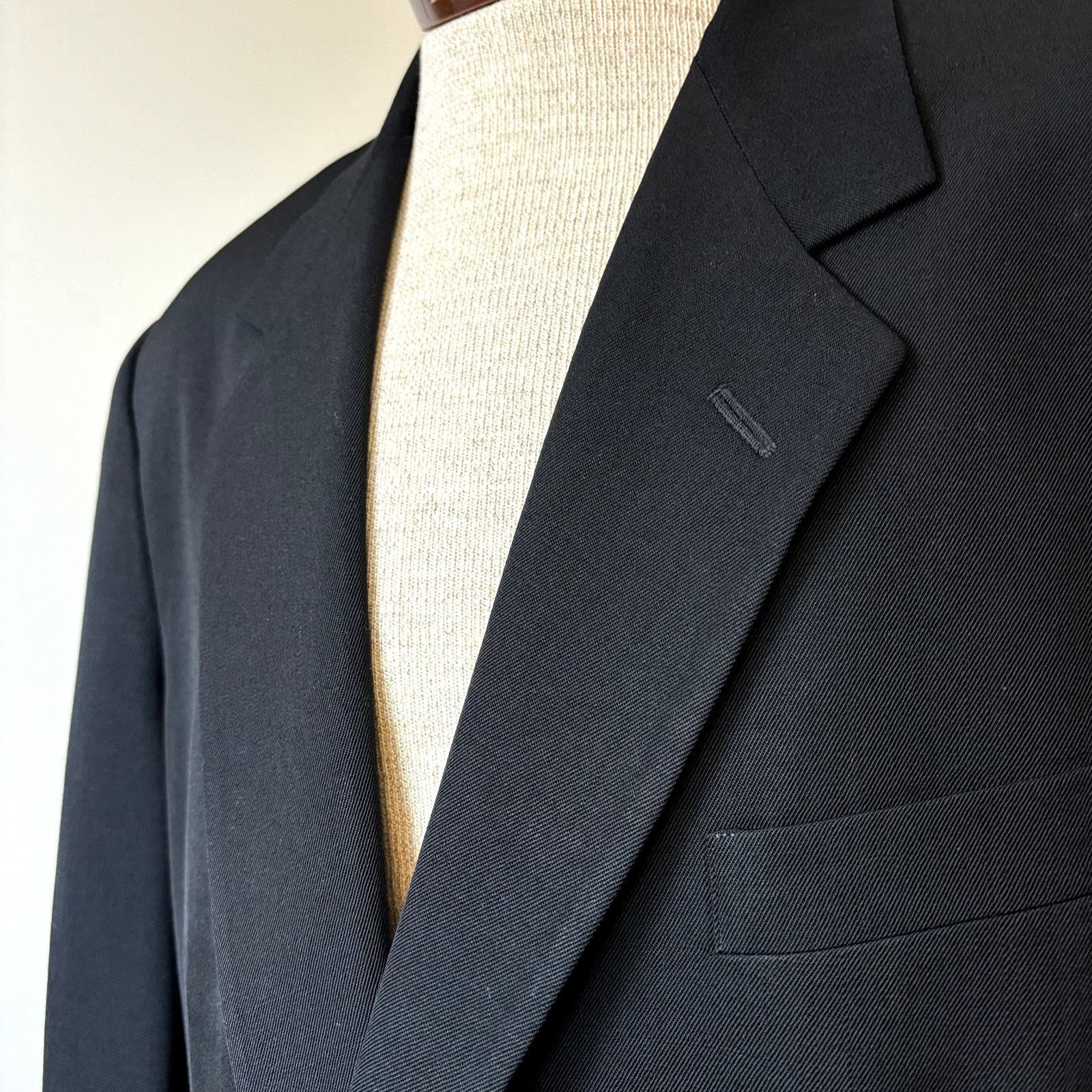 Pierre Cardin Pierre Cardin Men's Sport Coat Blazer 42L Black Wool Suit Ja Size 42L - 5 Thumbnail