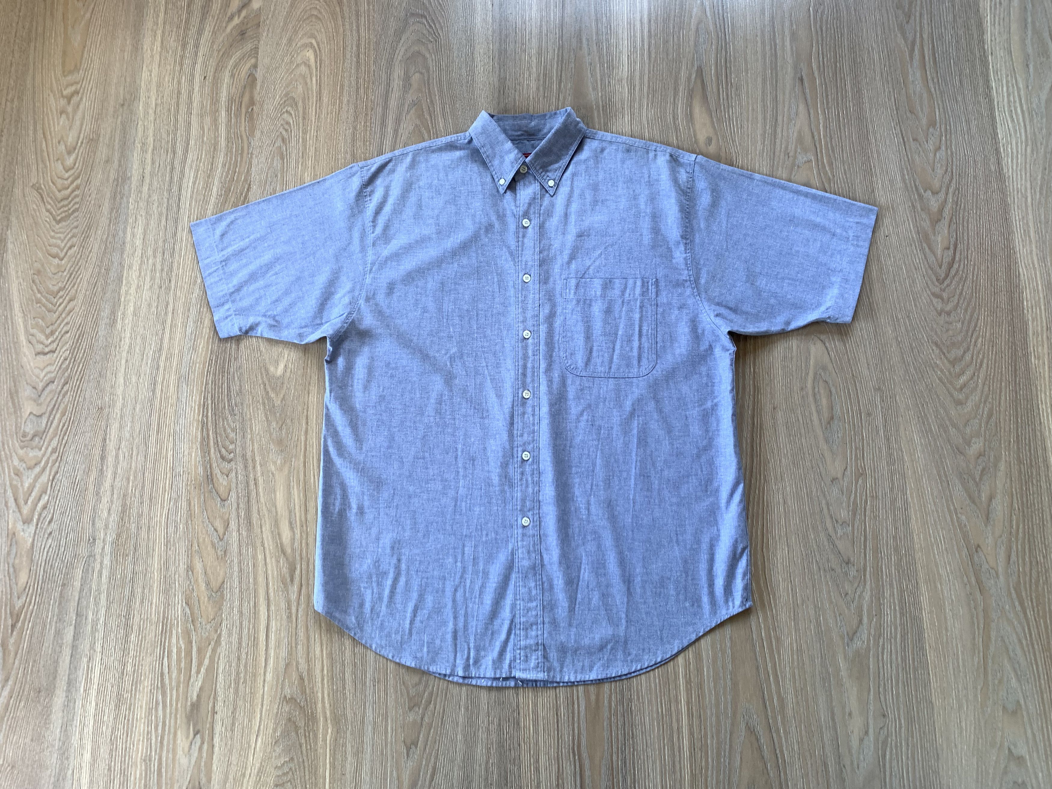 Burton Burton Light Blue Cotton Short Sleeve Shirt Size US M / EU 48-50 / 2 - 8 Thumbnail