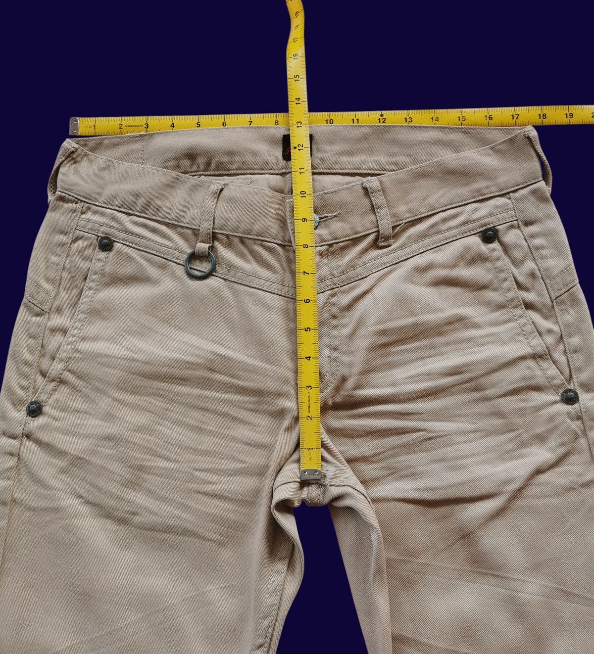 JACKROSE Bootcut Flared Jack Rose Jeans Cream Size US 35 - 13 Thumbnail