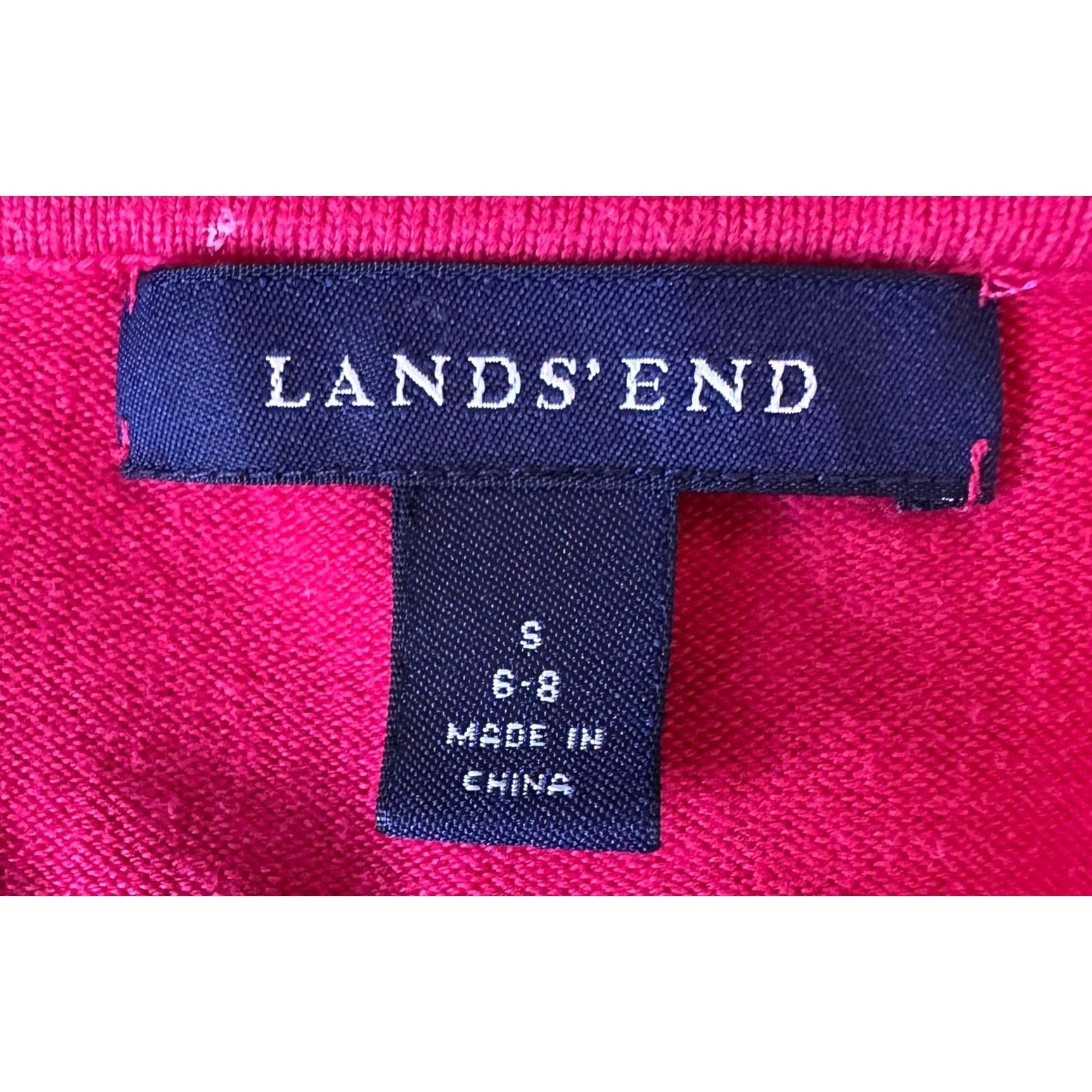 Lands' End × Vintage Vintage Flight Safety Savannah Ladies Sweater Szmall Lands Size S / US 4 / IT 40 - 11 Thumbnail