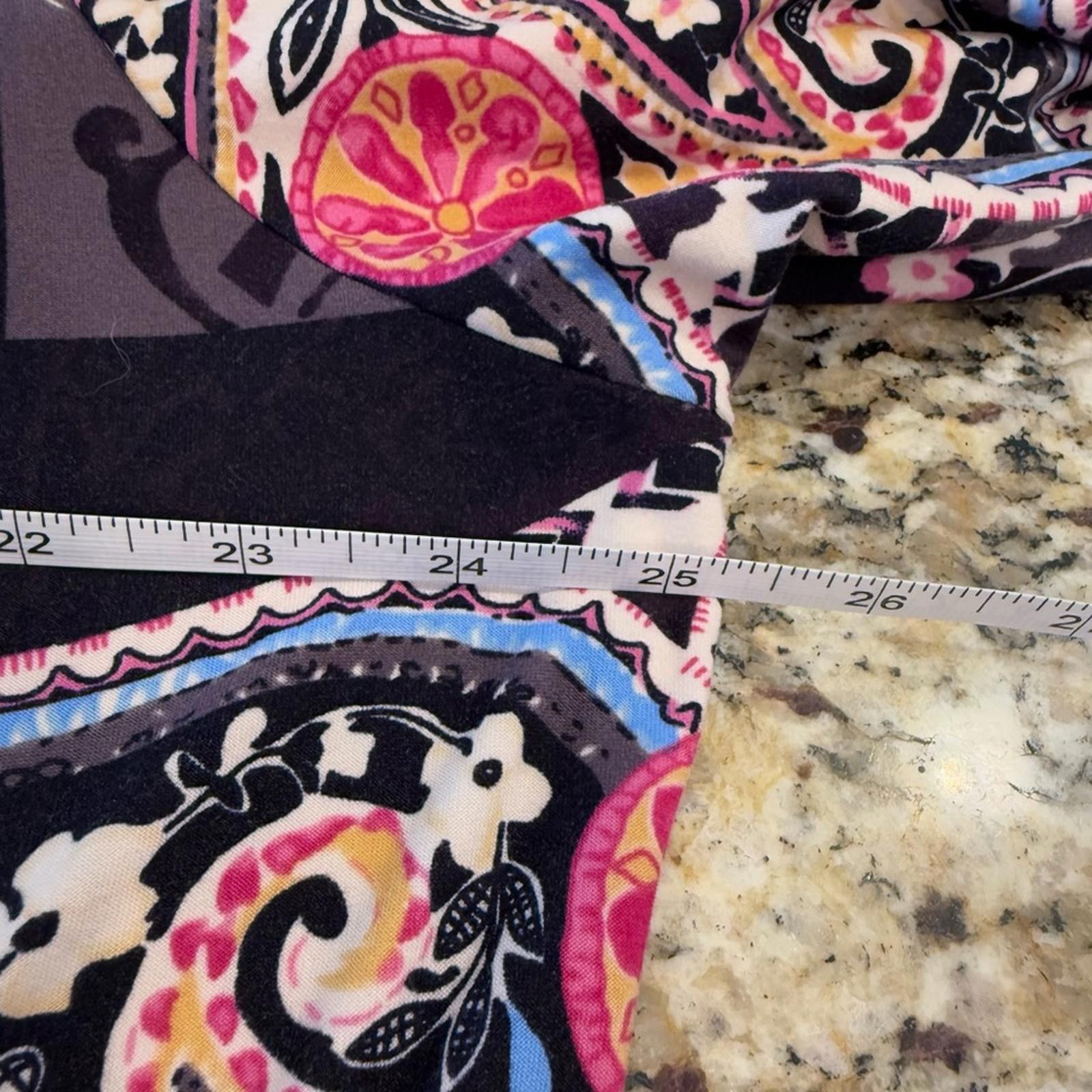 Sterling Silver Silverts floral paisley lace maxi nightgown black pink SZ XL Size ONE SIZE - 10 Thumbnail