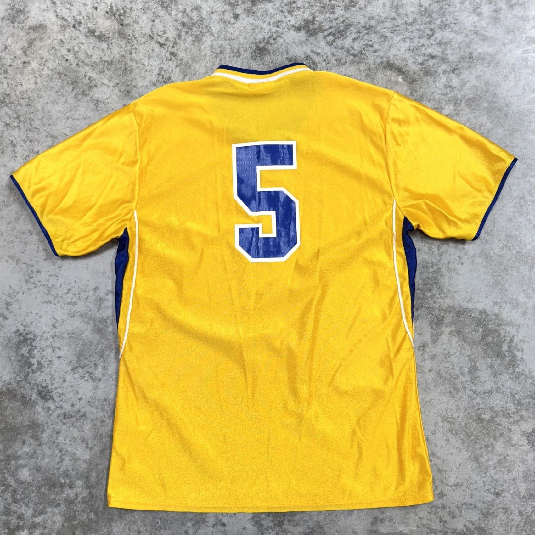 Vintage Tallahassee Shirt Womens L Yellow Blue Jersey V Neck Athletic Speedline Size L / US 10 / IT 46 - 6 Thumbnail