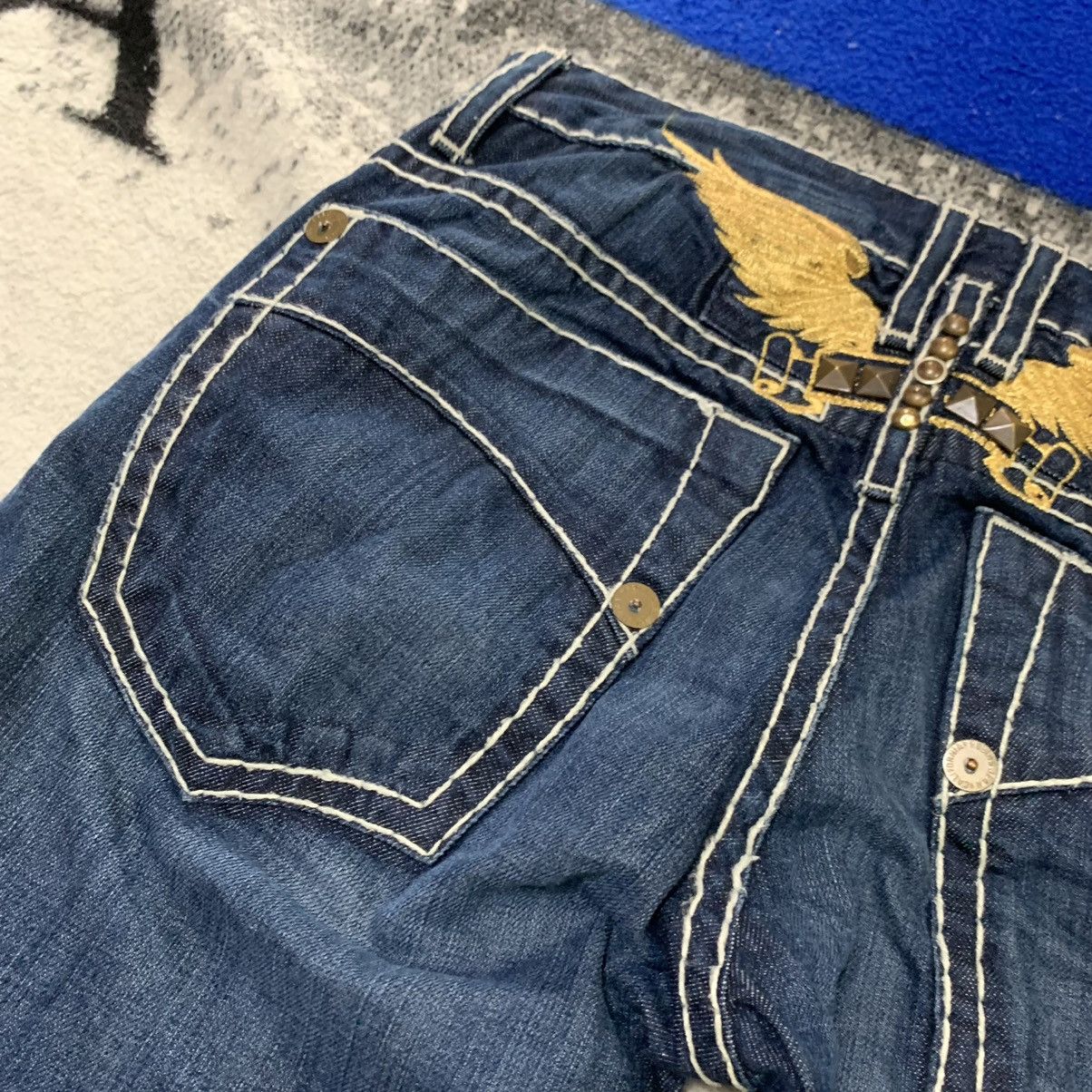 Robins Jeans Vintage Robin’s Art Embroidered Wings Back Bootcut Jeans Size US 32 / EU 48 - 11 Thumbnail