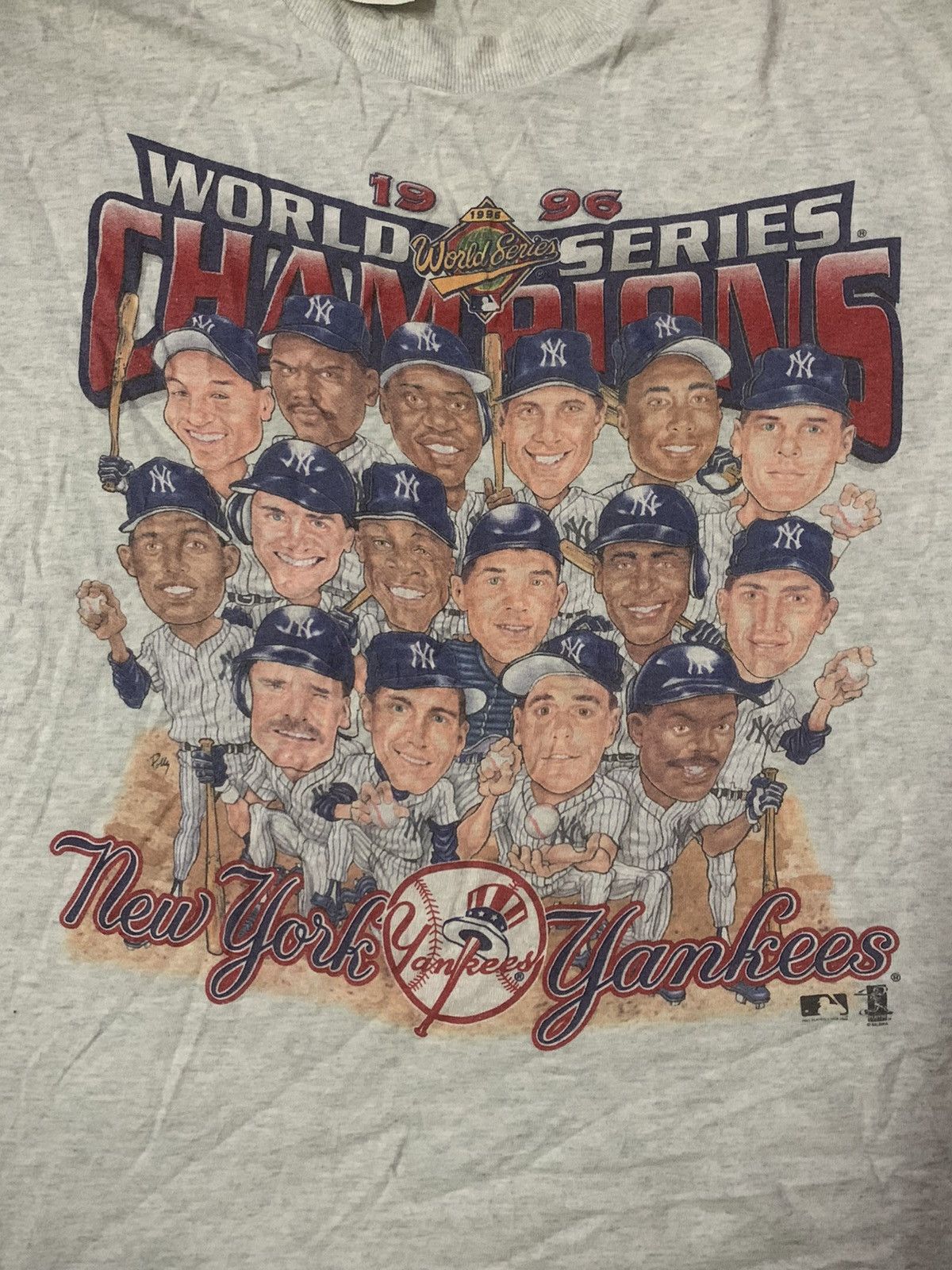 New York Yankees Vintage 1996 World Series Champions New York Yankees Tee Size US L / EU 52-54 / 3 - 3 Thumbnail