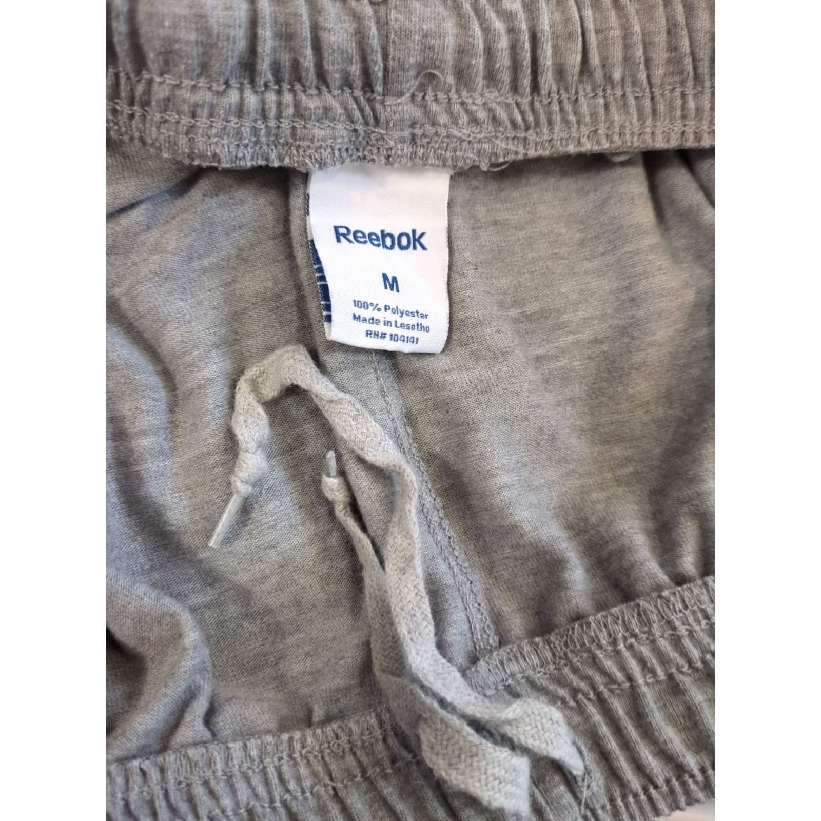 Reebok Reebok Mens Gray Shorts Slim Athletic Medium M Drawstring Activewear Size US 31 - 5 Thumbnail