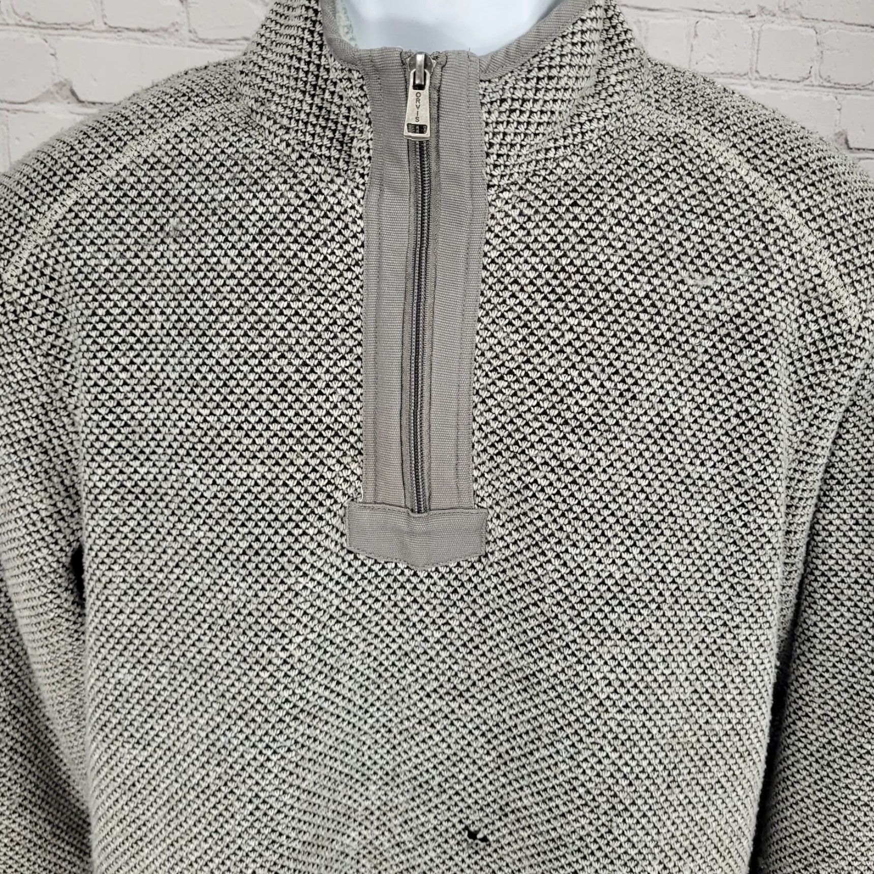 Orvis Orvis Grey Classic Collection Sherpa Lined 1/4 Zip Pullover Jacket Size M Men Medium Size US M / EU 48-50 / 2 - 5 Thumbnail