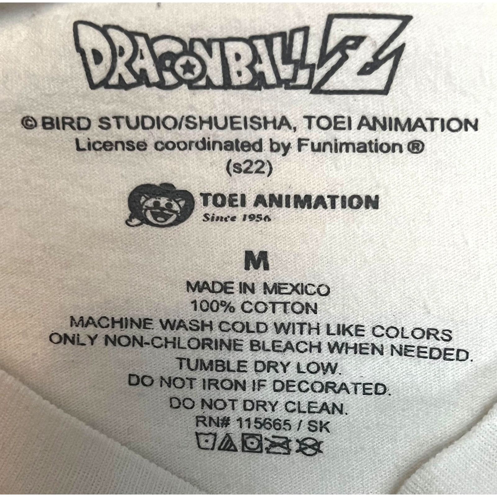 Other Dragon Ball Z Cartoon Characters White shirt Goku Vegeta DBZ Size US M / EU 48-50 / 2 - 4 Thumbnail