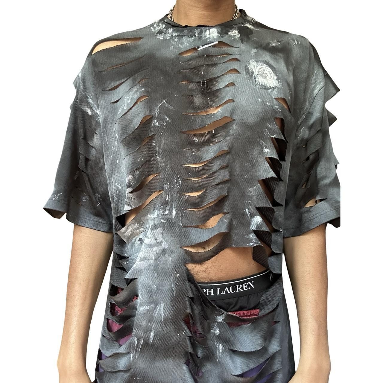 Vintage ASTROBOI* X Andone Black Slashed Baggy Graphic T-Shirt _ XXL Size US XXL / EU 58 / 5 - 2 Thumbnail