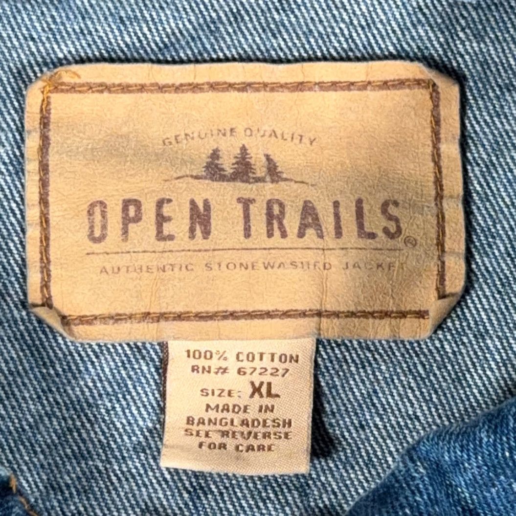 Rails VINTAGE Open Trails Jacket Denim Blue XL Adults Regular XL, Open Trails, Denim, Jacket, Vintage, 90s, Y2K, Casual, Workwear, Travel, Mens Size US 36 / EU 52 - 4 Thumbnail