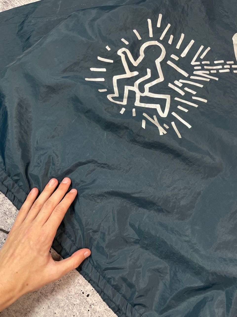 Keith Haring Vintage 90s Auburn Sportwear Keith Haring Nylon Jacket Y2K Size US M / EU 48-50 / 2 - 4 Thumbnail