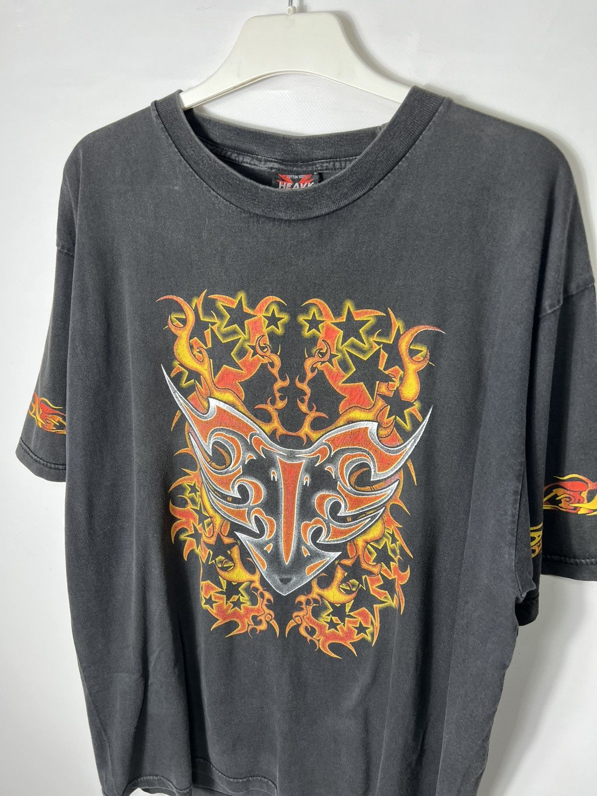 Vintage Vintage very rare streetwear Tribal Flamed y2k T-shirt Size US XL / EU 56 / 4 - 5 Thumbnail