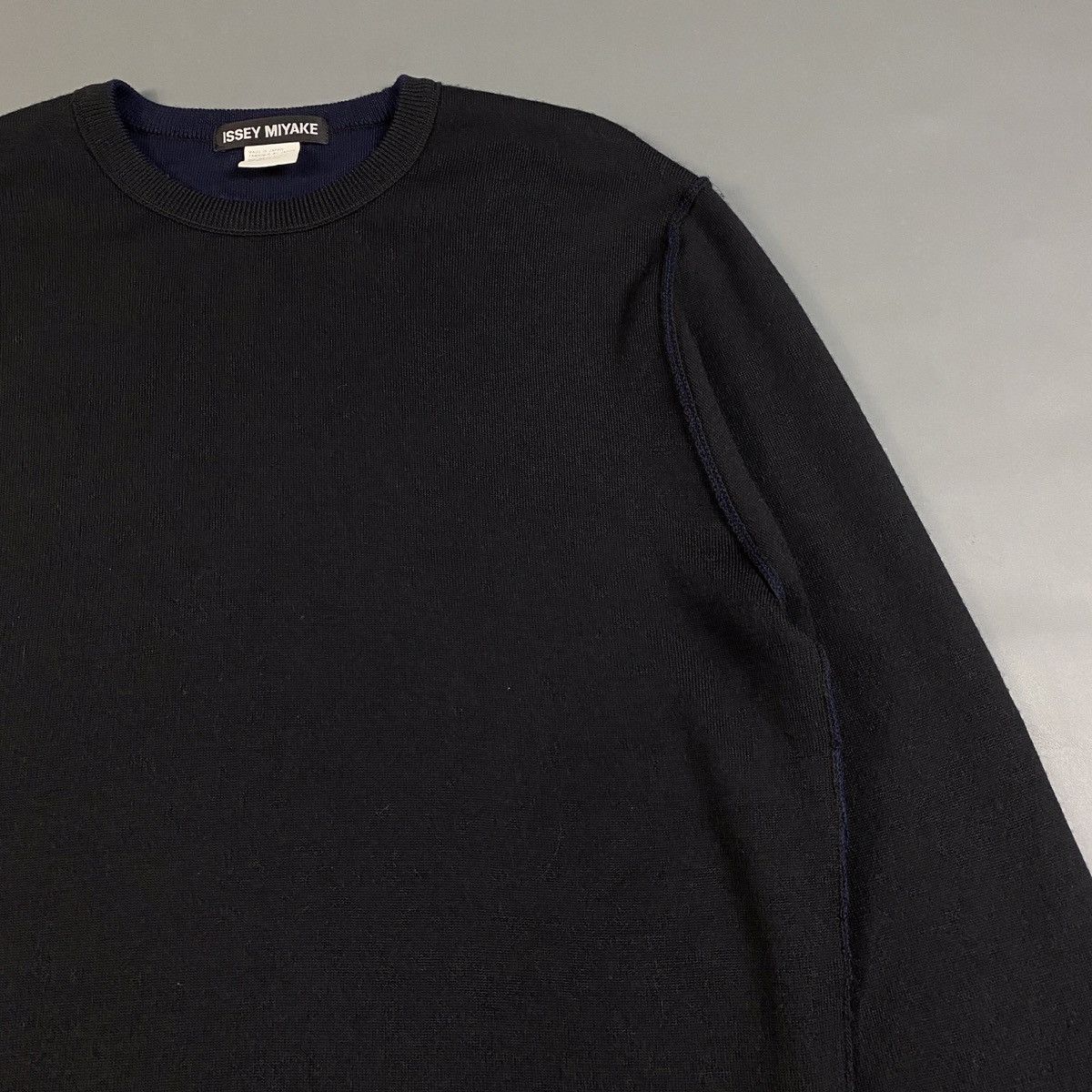 Issey Miyake Issey Miyake Raw Hem Wool Sweater Size US L / EU 52-54 / 3 - 2 Thumbnail