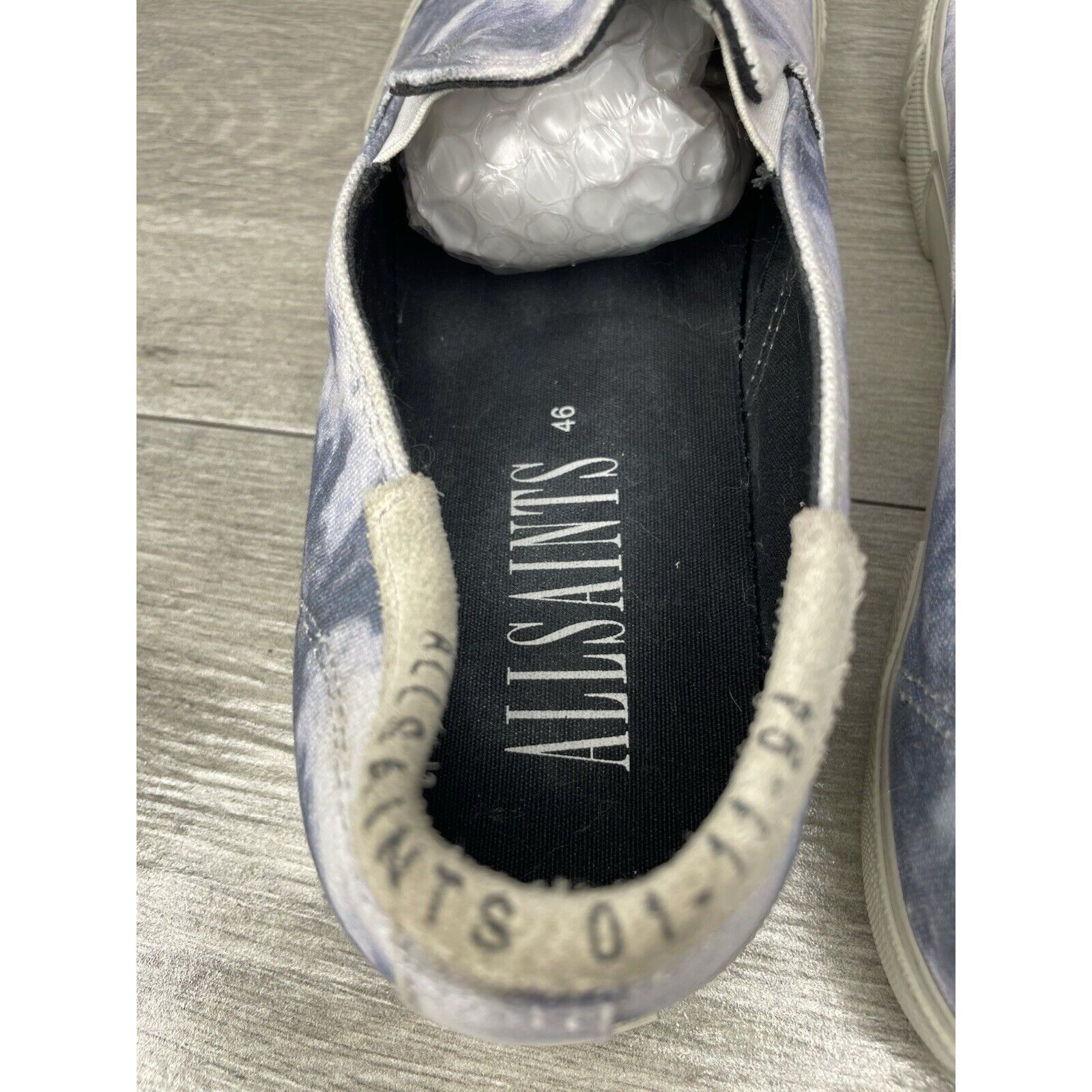 Allsaints All Saints Manny Blue White Tie Dye Canvas Slip On Casual Sh Size US 13 / EU 46 - 10 Thumbnail