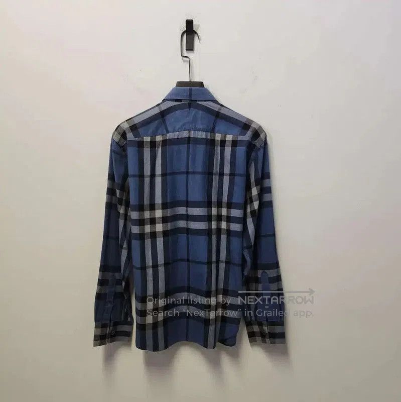 Burberry Burberry Men's Cotton Check Shirt in Navy. Size US S / EU 44-46 / 1 - 2 Thumbnail