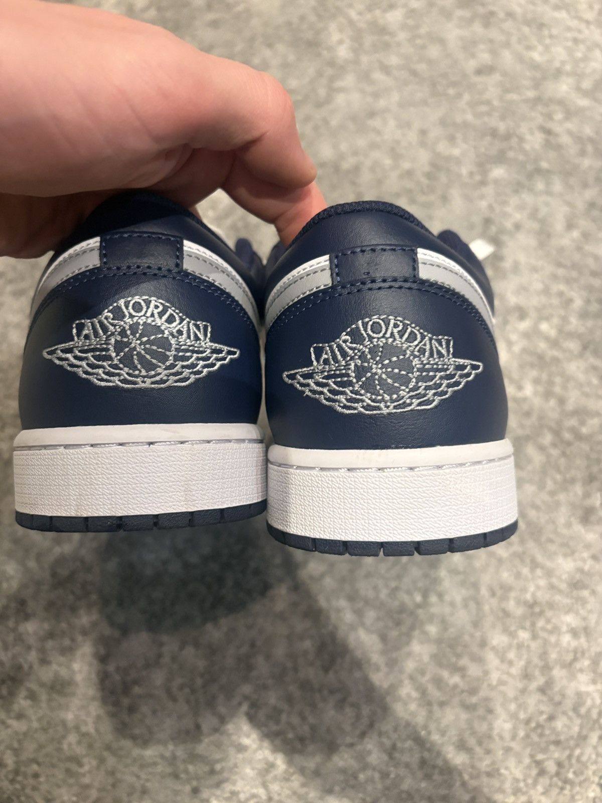 Nike Jordan 1 low midnight navy Size US 12.5 / EU 45-46 - 6 Thumbnail
