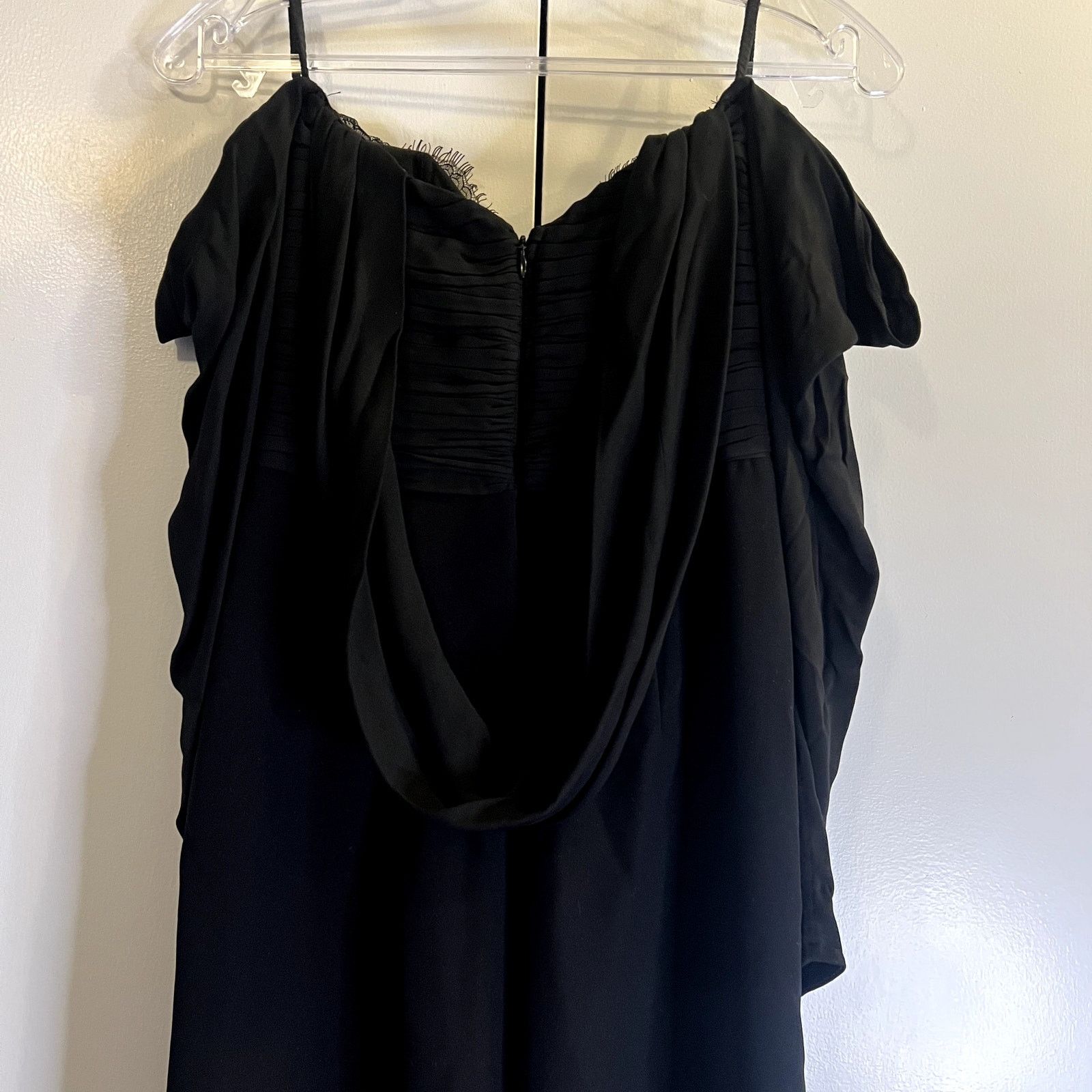 Self-Portrait Self-Portrait Black Jumpsuit Bow Off Shoulders Choker Size 26" / US 2 / IT 38 - 7 Thumbnail