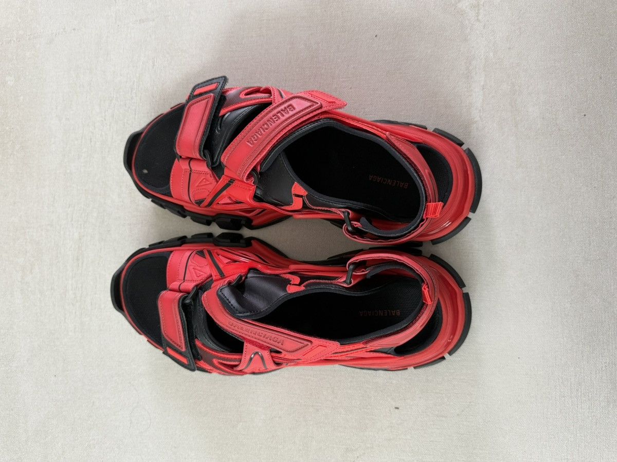 Balenciaga Balenciaga Track Sandals Red and Black Size US 13 / EU 46 - 2 Thumbnail