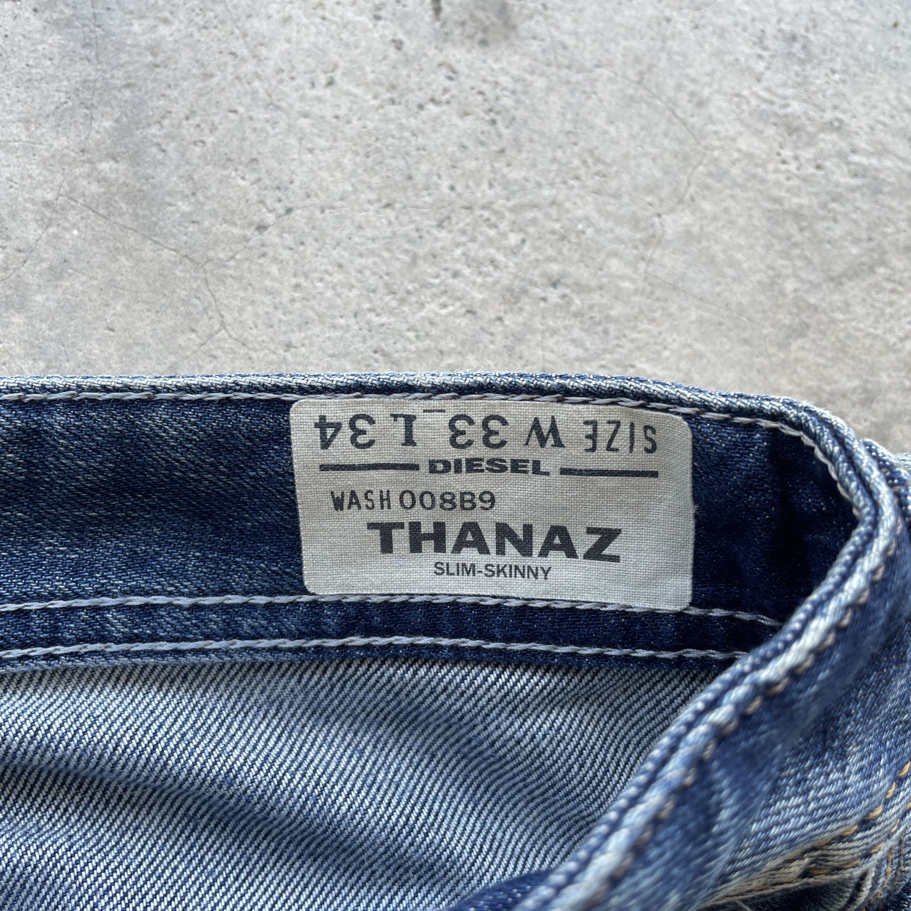 Diesel Vintage Diesel Industry Denim Faded Distressed Jeans Pants Size US 35 - 7 Thumbnail