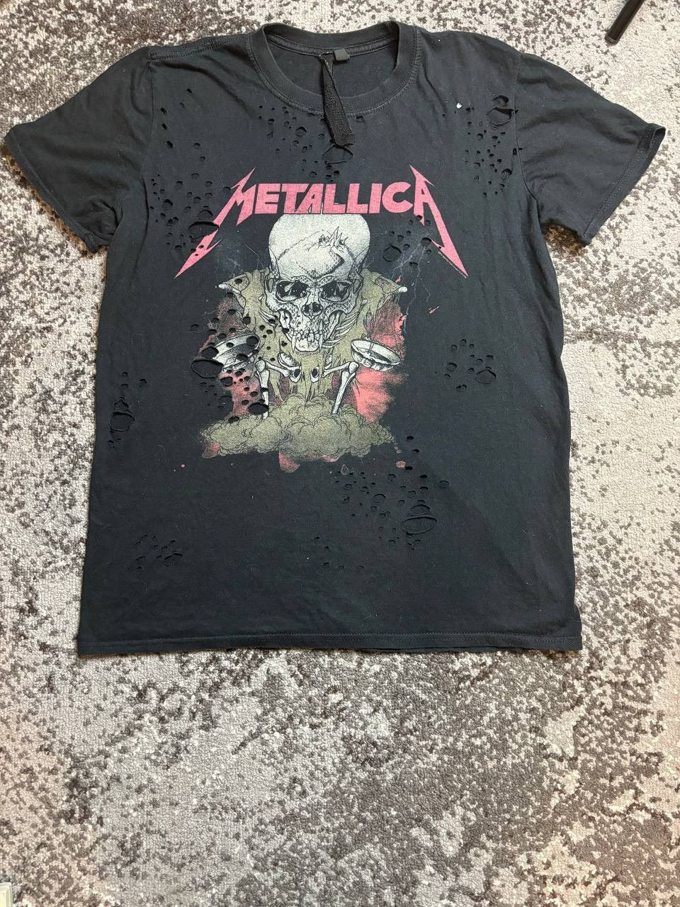 Band Tees × Vintage Metallica Band Rock Skull Distressed Damage Inc T Shirt Size US S / EU 44-46 / 1 - 1 Thumbnail