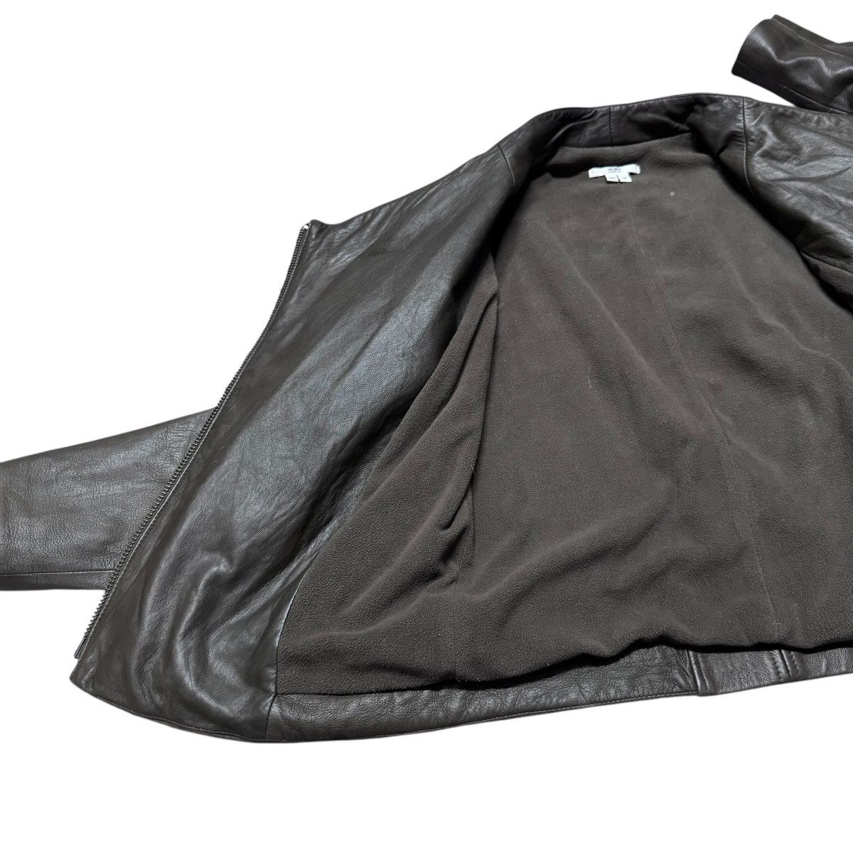 Helmut Lang Helmut Lang Leather Biker Jacket Green Washed Size M / US 6-8 / IT 42-44 - 13 Thumbnail