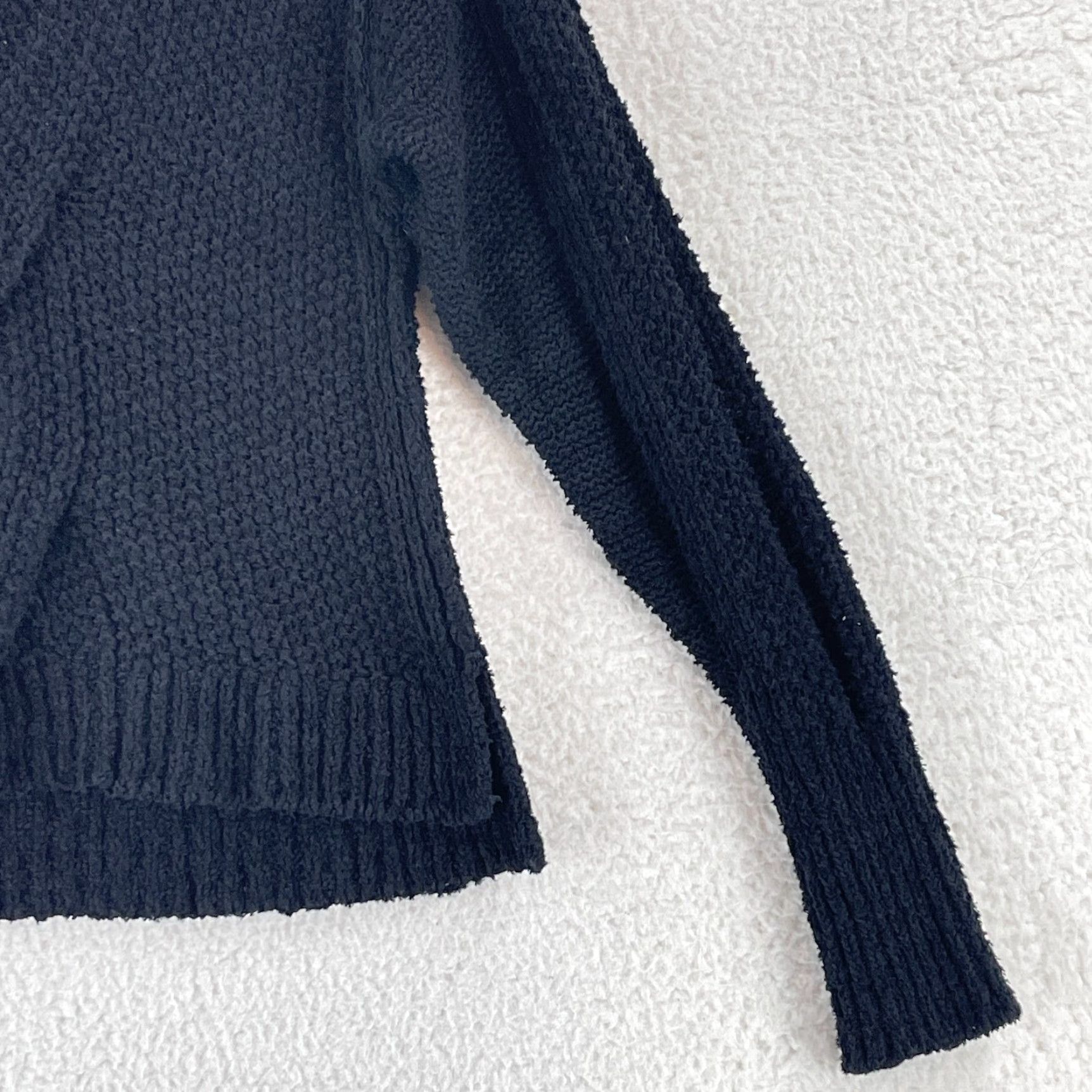 Free People Free People Coco V-Neck Front Twist Sweater Women Knit Long Sleeve Size XS Black Pullover Size XS / US 0-2 / IT 36-38 - 4 Thumbnail
