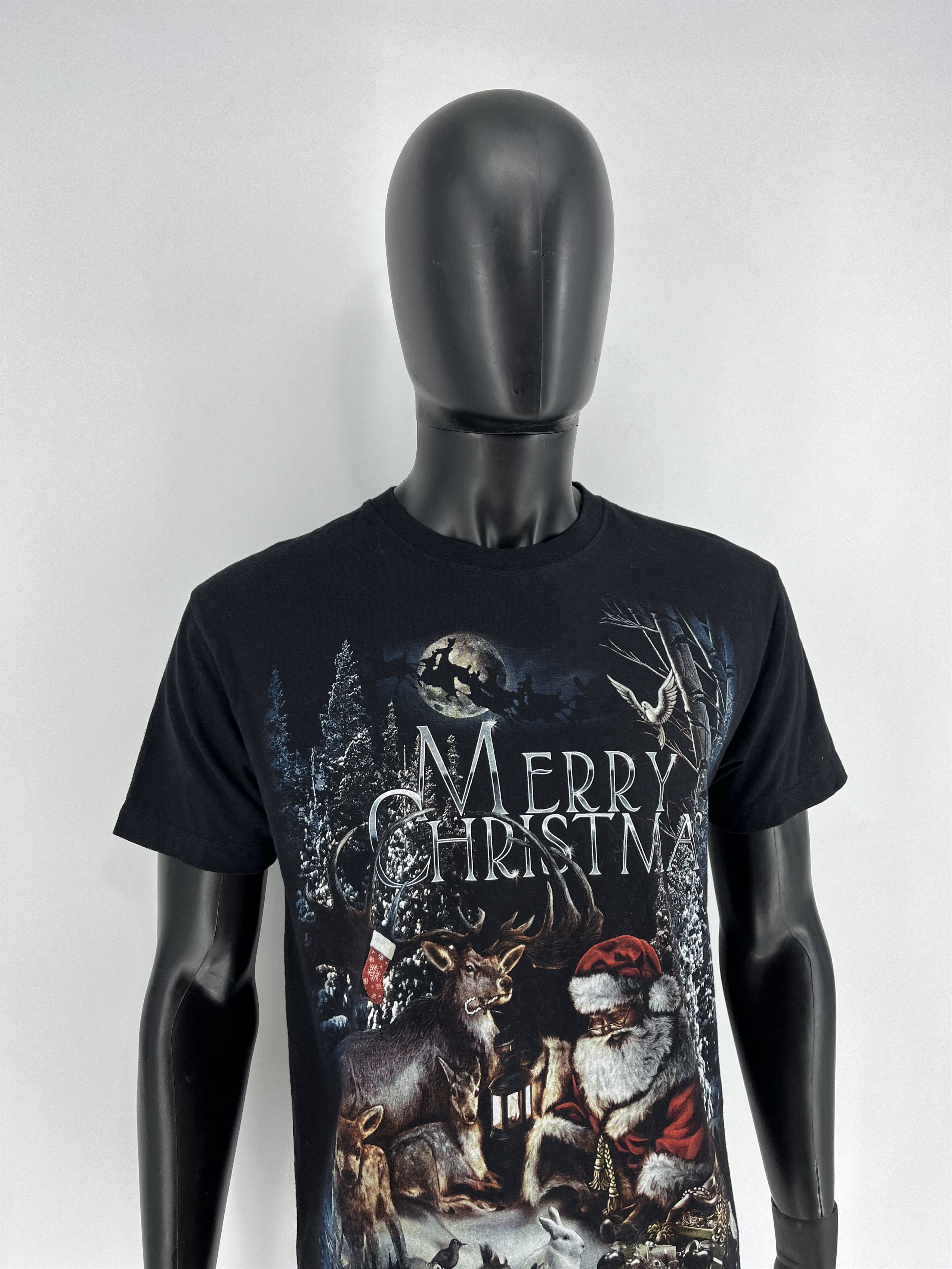 Band Tees × Vintage Vintage Y2K Merry Christmas WILD Hevy Matal Streetwear Size US M / EU 48-50 / 2 - 3 Thumbnail