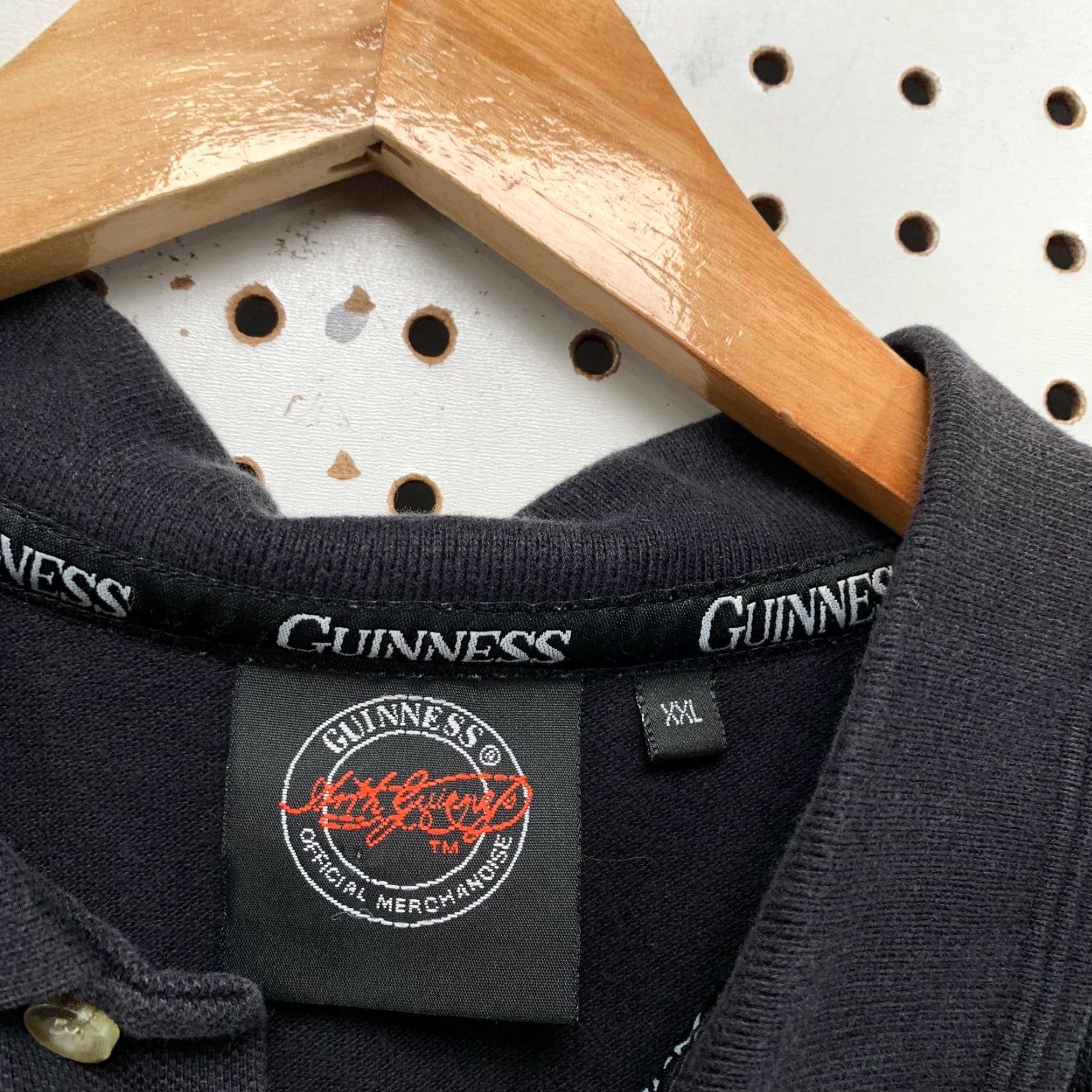Vintage Guinness Polo Shirt Mens 2XL Black Official Merchandise Embroidered Shirt Size US XXL / EU 58 / 5 - 4 Thumbnail