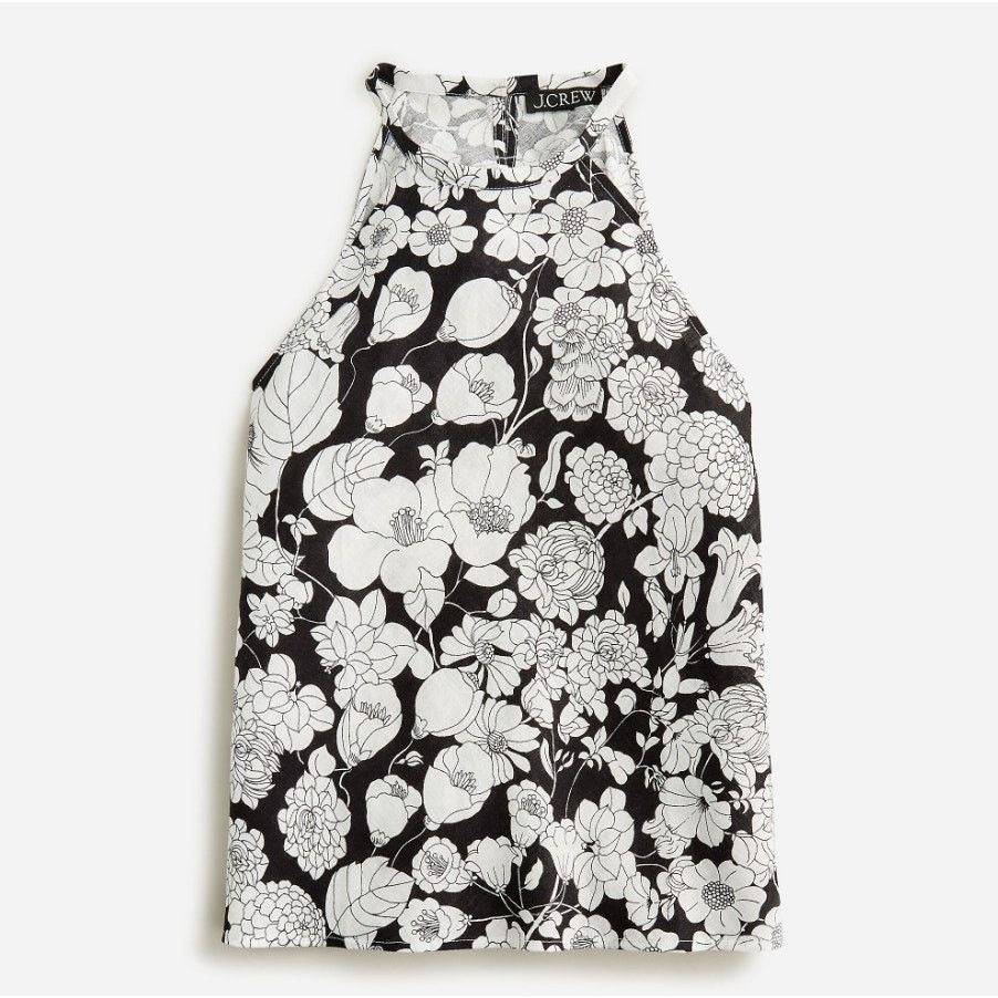 J.Crew J.CREW Classic Floral Linen Sleeveless Amber Blouse Top XS Size XS / US 0-2 / IT 36-38 - 1 Preview