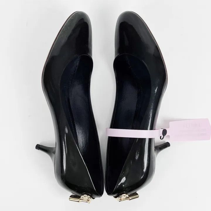Louis Vuitton Louis Vuitton Black Patent Leather Heels -2508 Size US 6 / IT 36 - 9 Thumbnail
