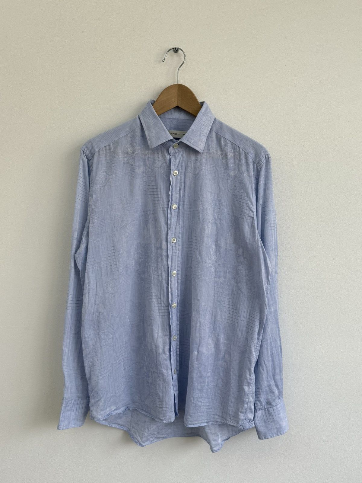 Etro Etro Floral Linen Button Up Shirt Size US L / EU 52-54 / 3 - 1 Thumbnail