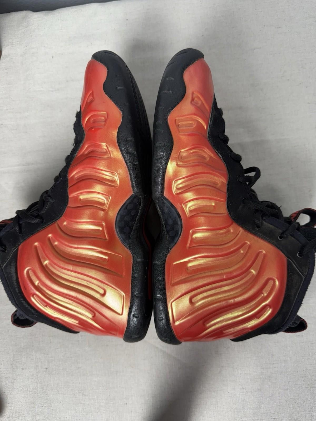 Nike Nike Little Posite One GS Habanero Red 644791-603 Sz Y4 Size US 5 / EU 37 - 6 Thumbnail
