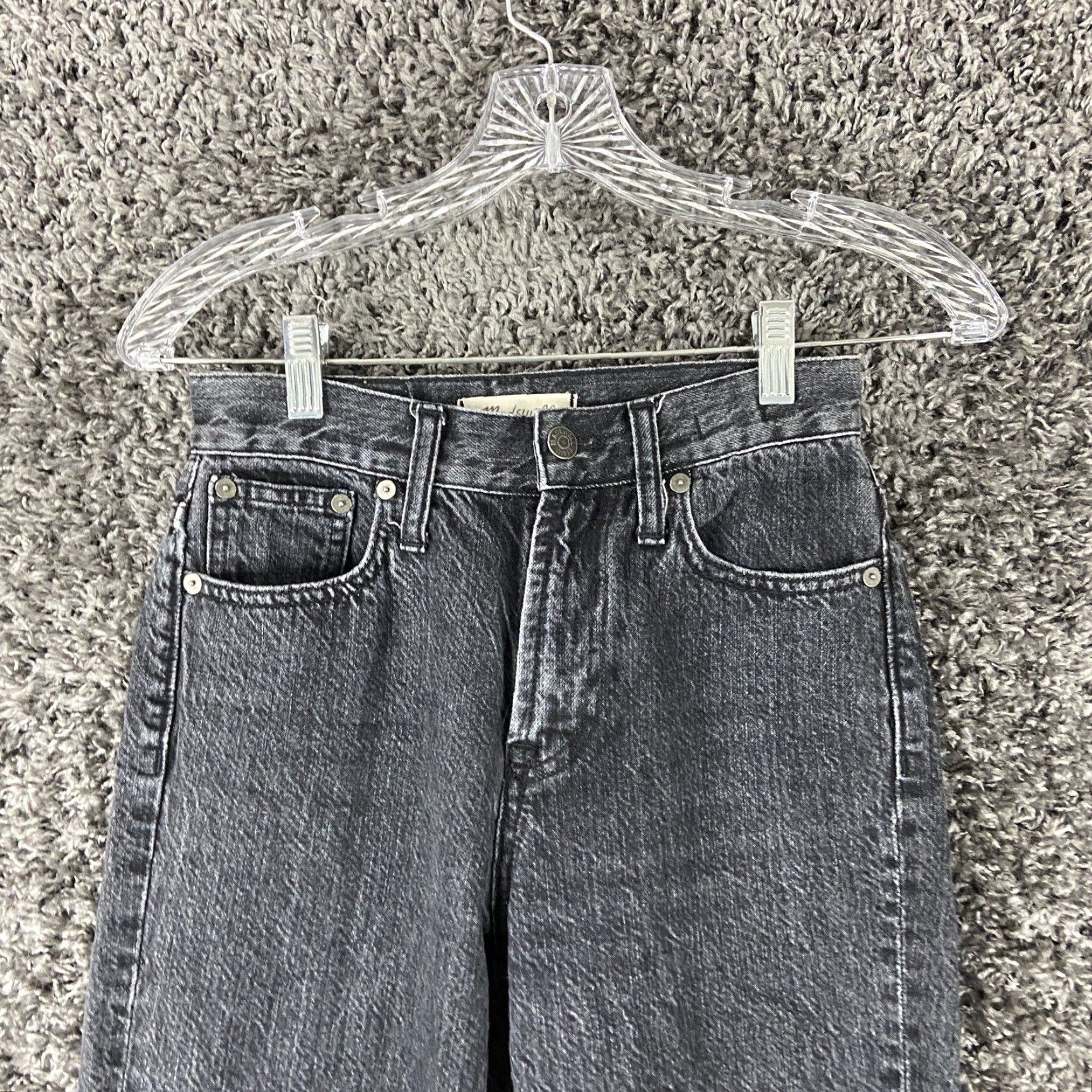 Madewell VINTAGE Madewell The Perfect Vintage Jeans Distressed Black Women’s 23 Skinny Jeans Women 23 Black Size 40" / US 18 - 5 Thumbnail