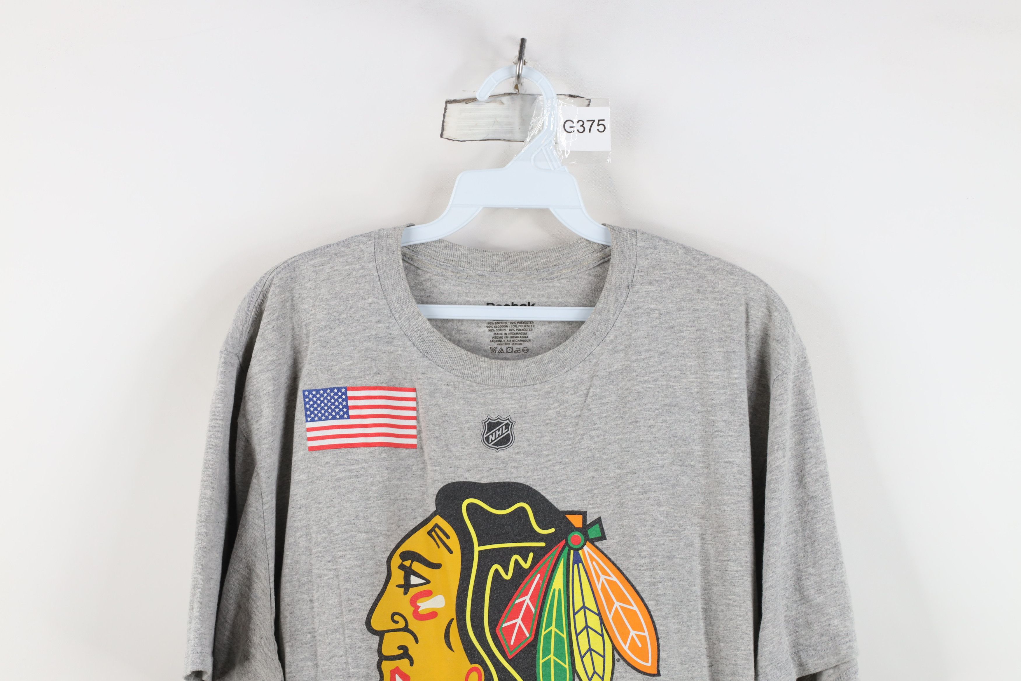 Reebok Vintage Reebok Chicago Blackhawks Hockey Jersey T-Shirt Gray Size US L / EU 52-54 / 3 - 2 Thumbnail