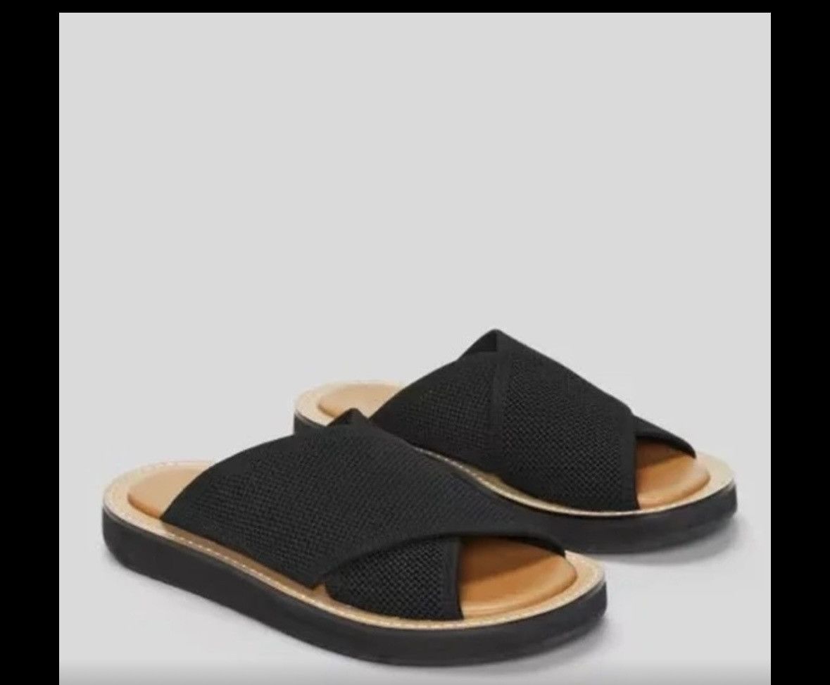 Everlane Everlane Black and Tan Sandals city crossover chunky knit Size US 9 / IT 39 - 2 Thumbnail