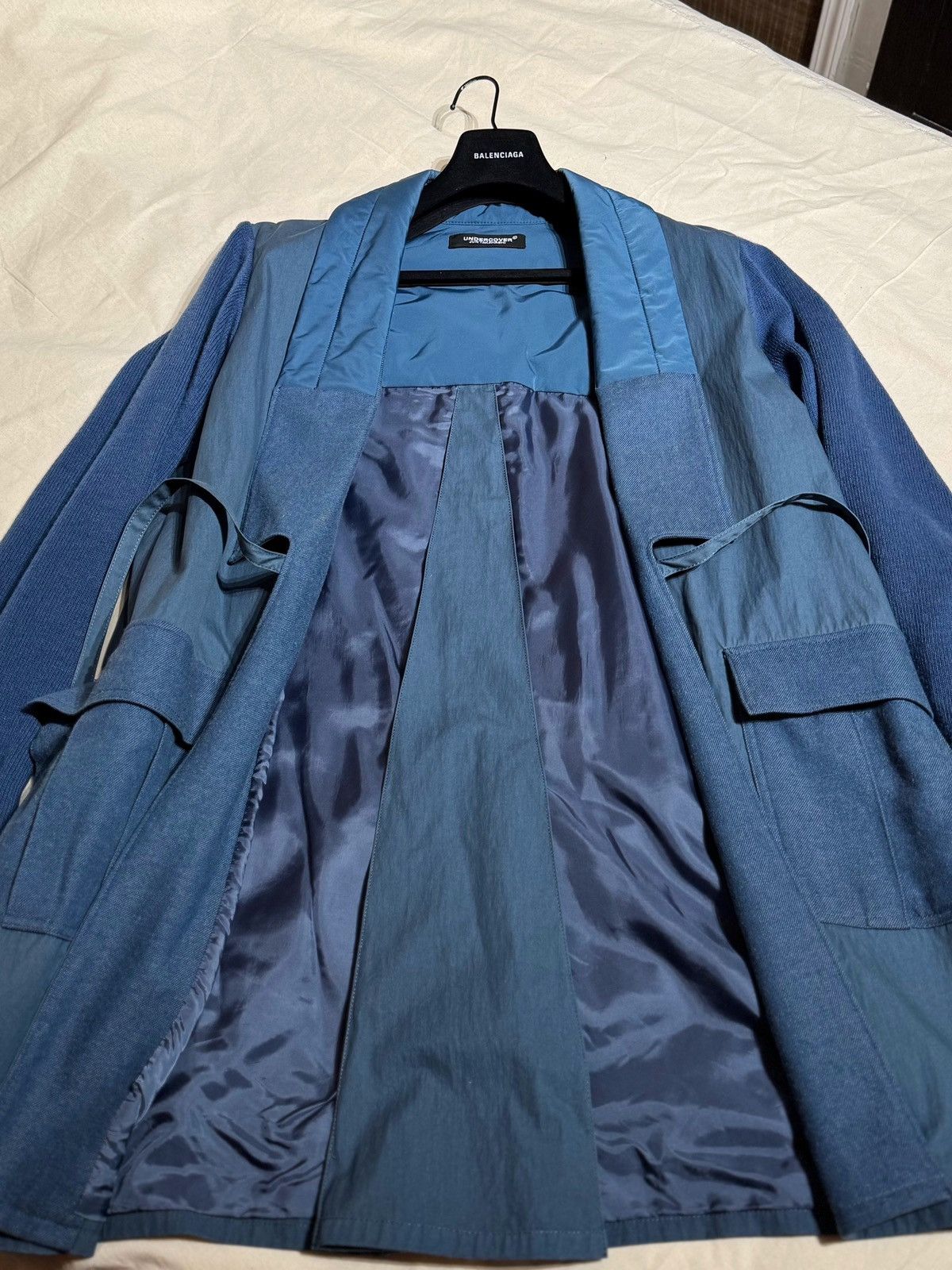 Undercover AW20 RUNWAY KIMONO SAMURAI CLOAK JACKET DENIM Size US L / EU 52-54 / 3 - 10 Thumbnail