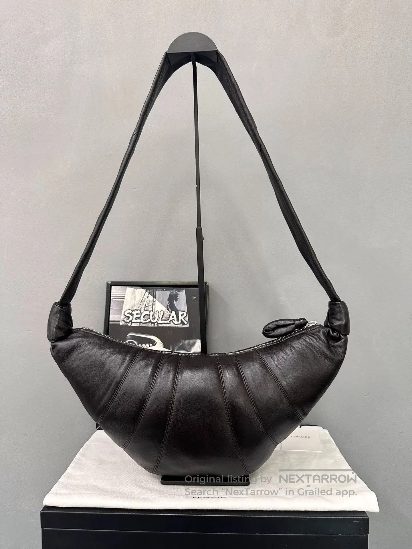 Lemaire Lemaire Medium Sheepskin Croissant Bag. Size ONE SIZE - 1 Thumbnail