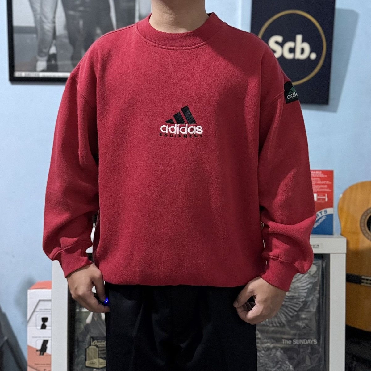 Vintage Vintage adidas equipment sweatshirt Size US M / EU 48-50 / 2 - 10 Thumbnail