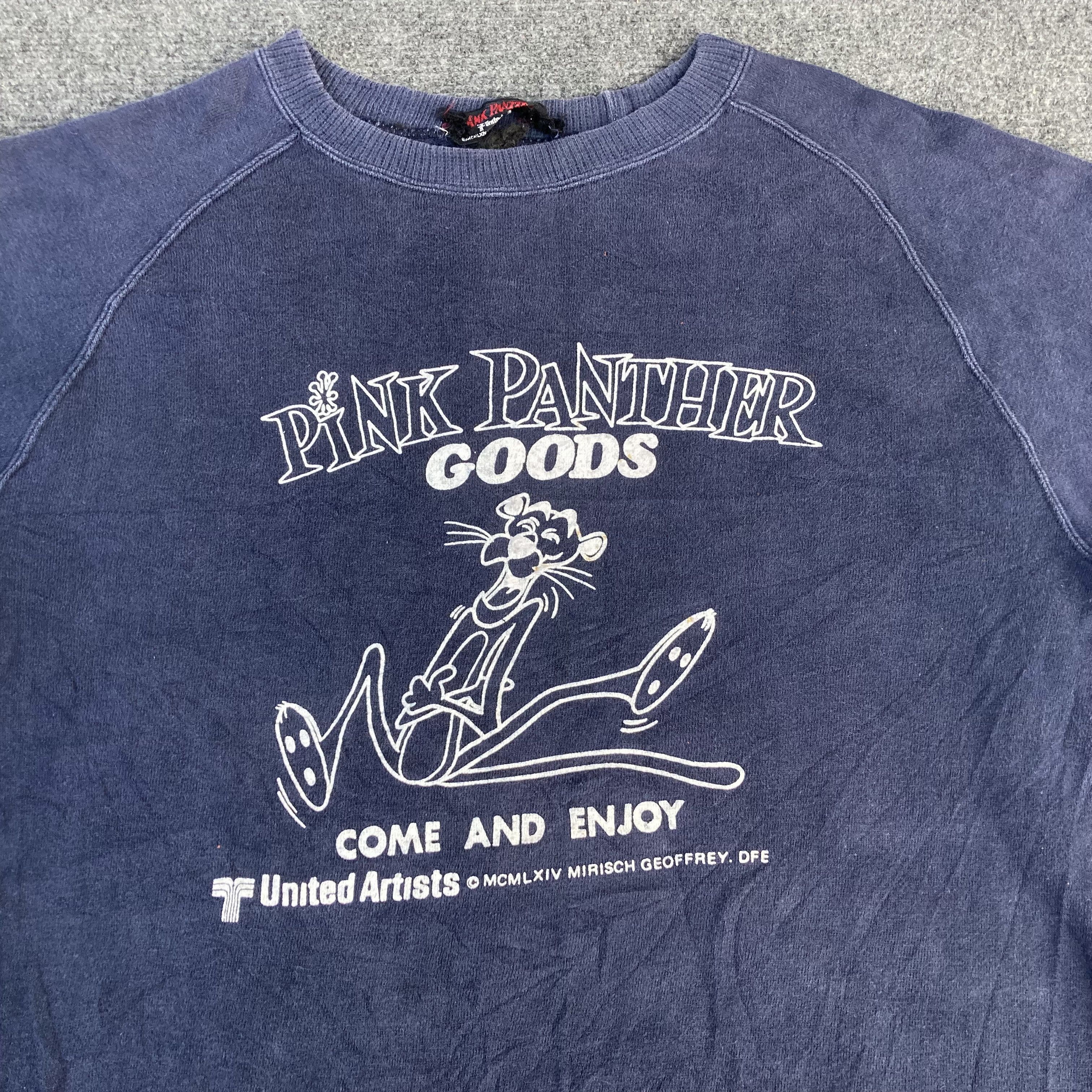 Vintage Vintage Pink Panther Cartoon Network 90s Blue Sweatshirt Size US S / EU 44-46 / 1 - 2 Thumbnail