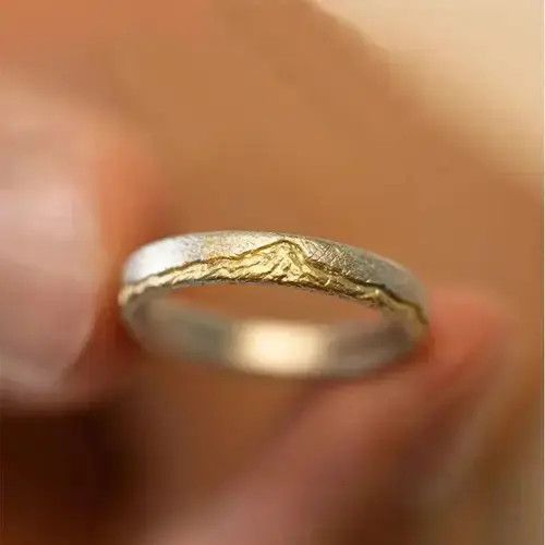 Vintage Men Ring 925 Sterling Silver Jewelry Adjustable GoldMountain Size ONE SIZE - 1 Thumbnail