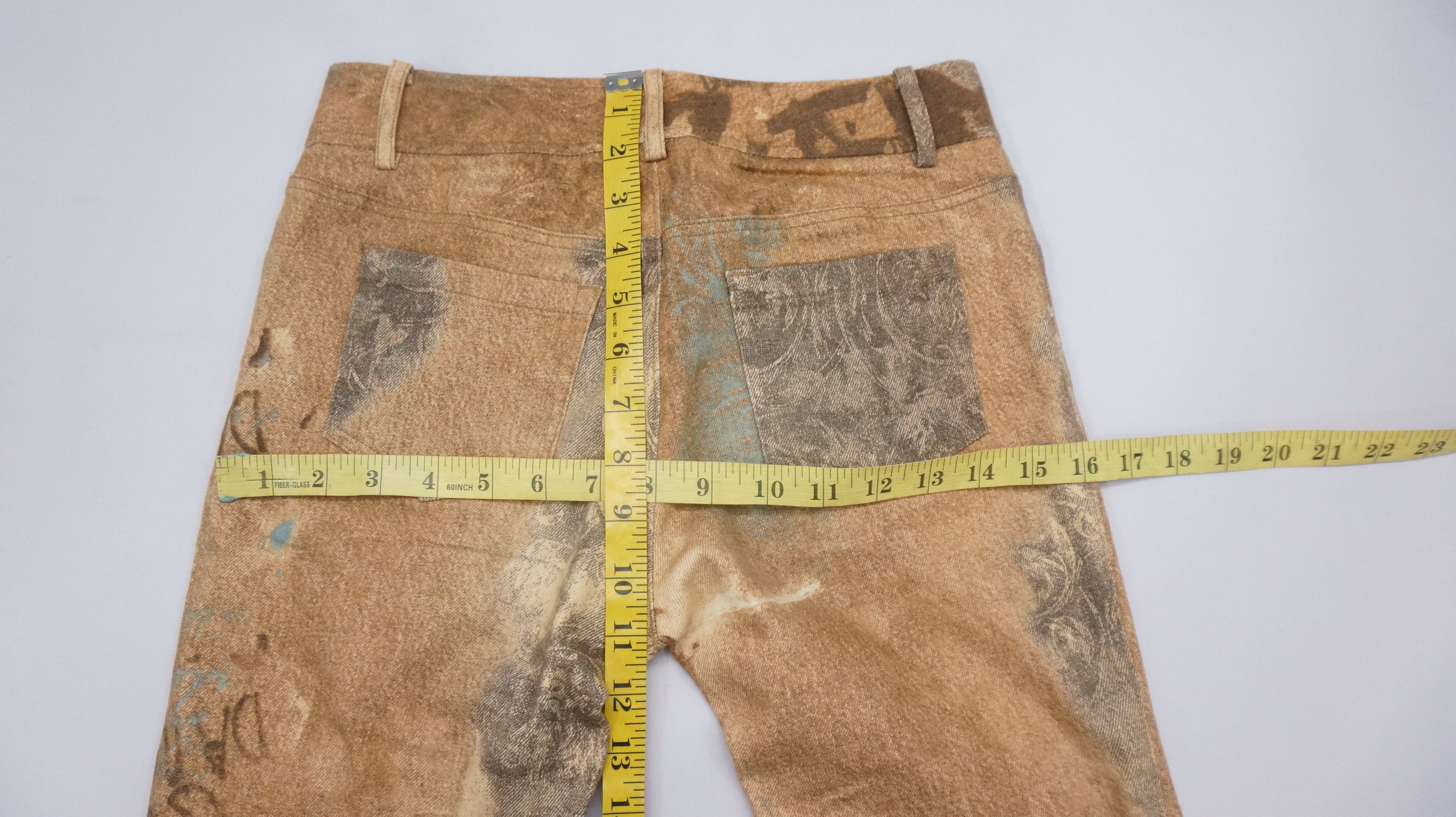 Other 🔥 Rare Tornado Mart Femme Bootcut Flared Full Print Jeans Size 26" / US 2 / IT 38 - 14 Thumbnail
