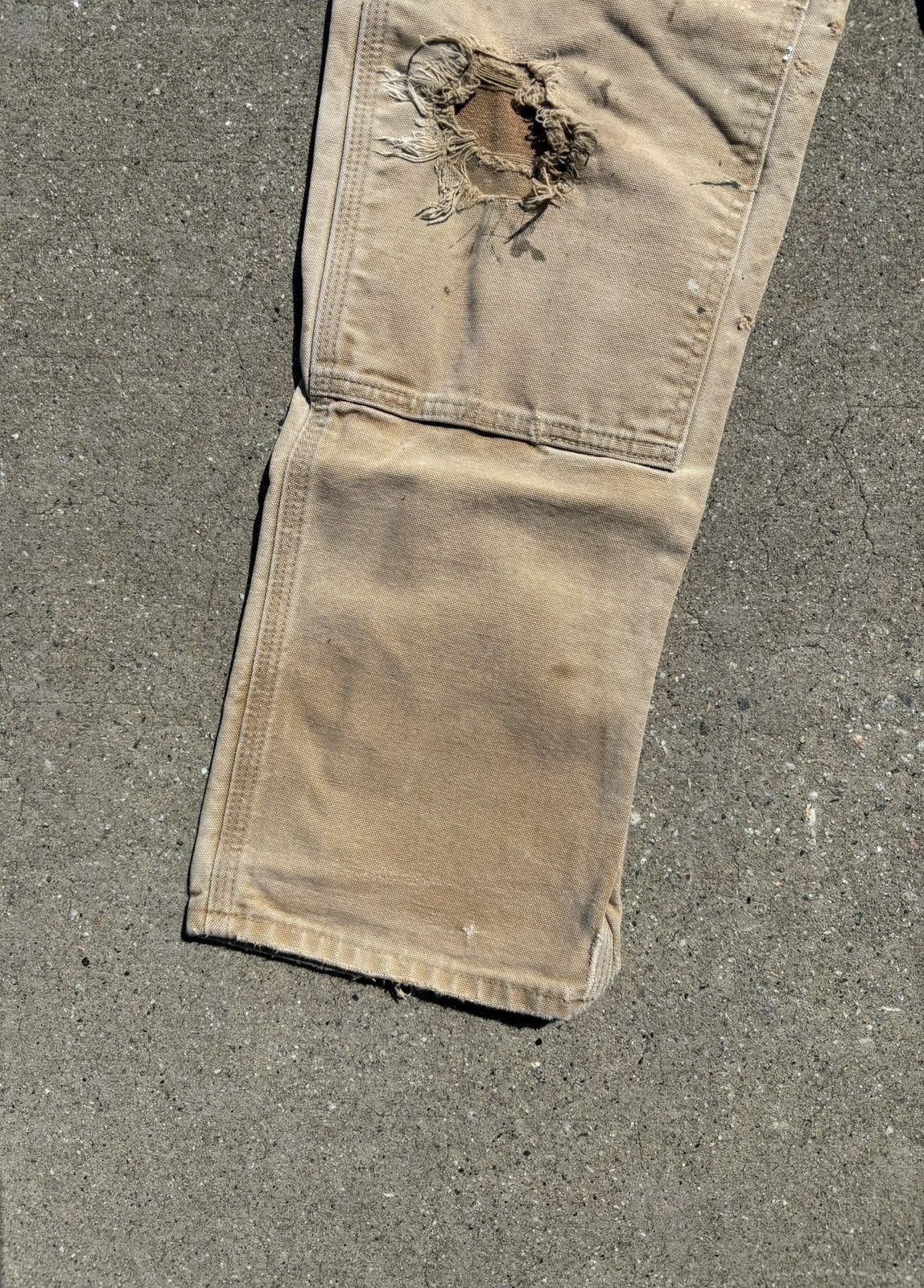 Carhartt Vtg Carhartt Double Knee Paint Splatter & Thrashed Pants Size US 30 / EU 46 - 7 Thumbnail