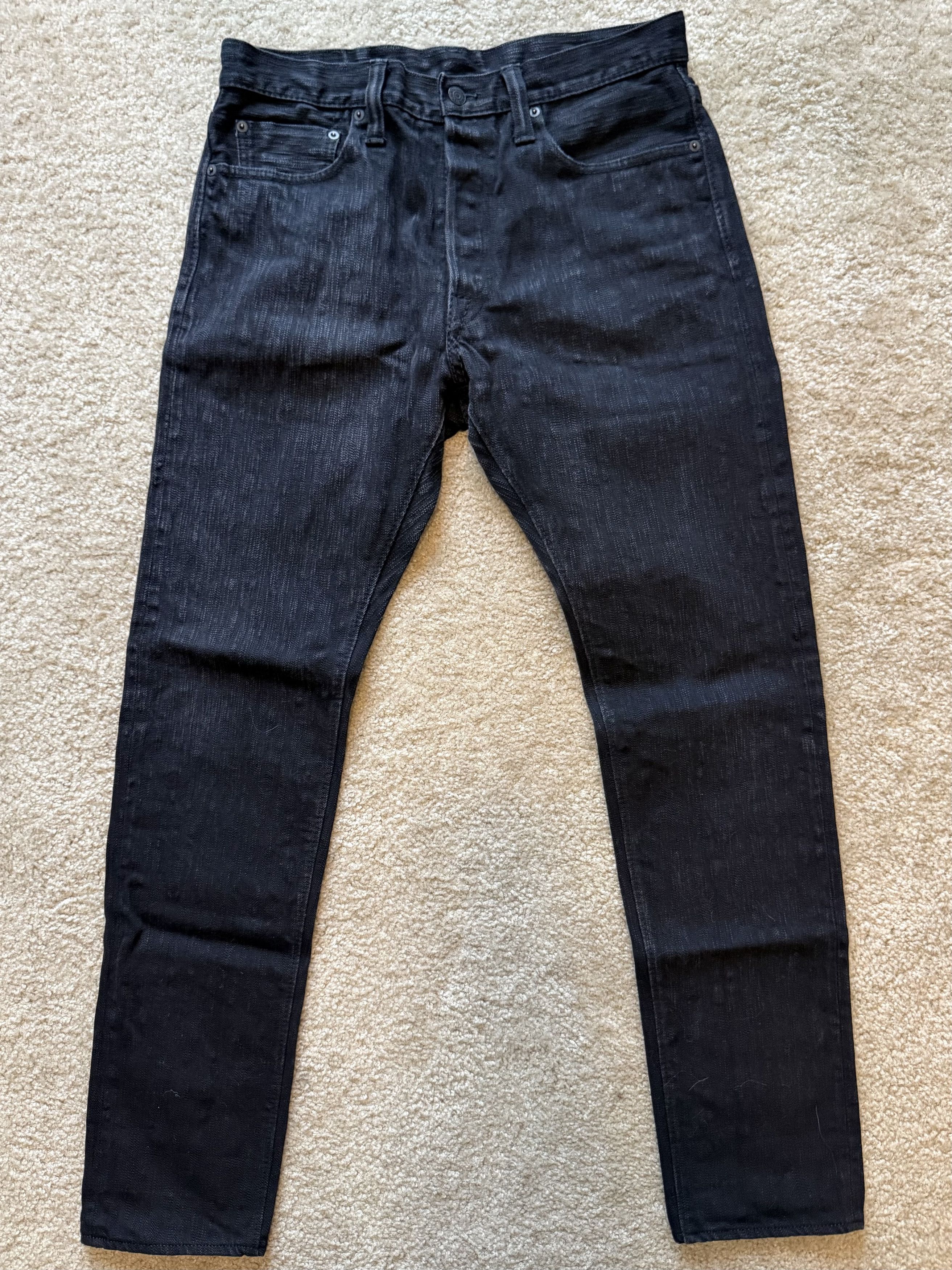 PBJ 1167-WBK Stretch Black Selvedge Relaxed Tapered Fit