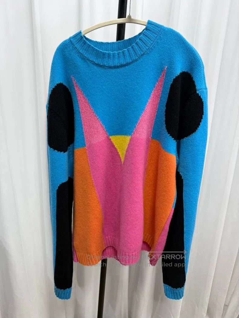 Walter Van Beirendonck Colorful Patterned Oversized Sweater. Size US M / EU 48-50 / 2 - 1 Thumbnail