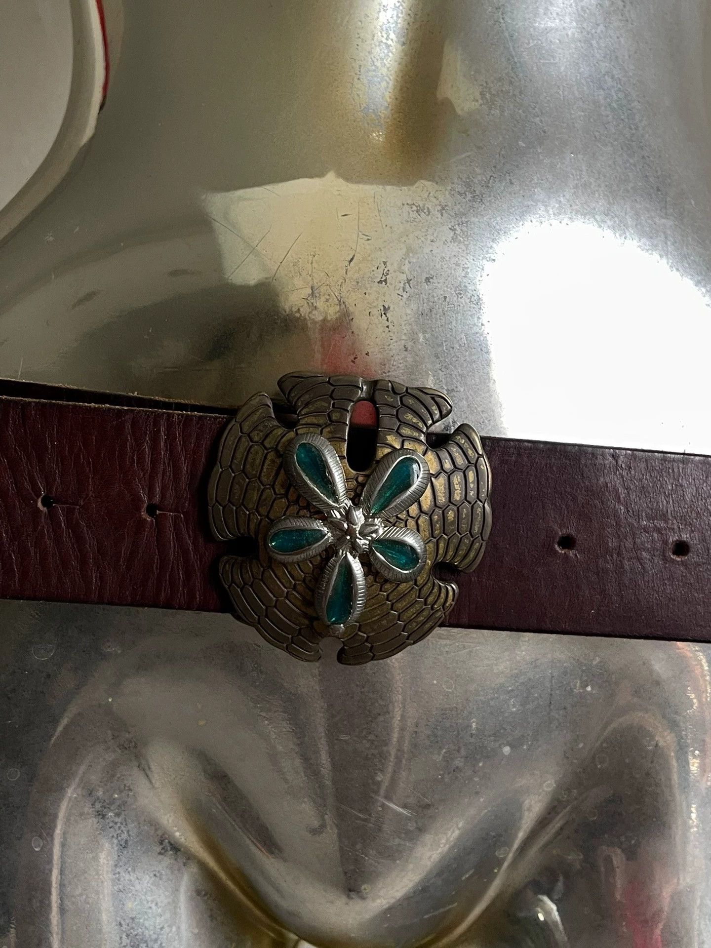 Diesel DIESEL Emerald Inlaid Belt Size ONE SIZE - 2 Thumbnail